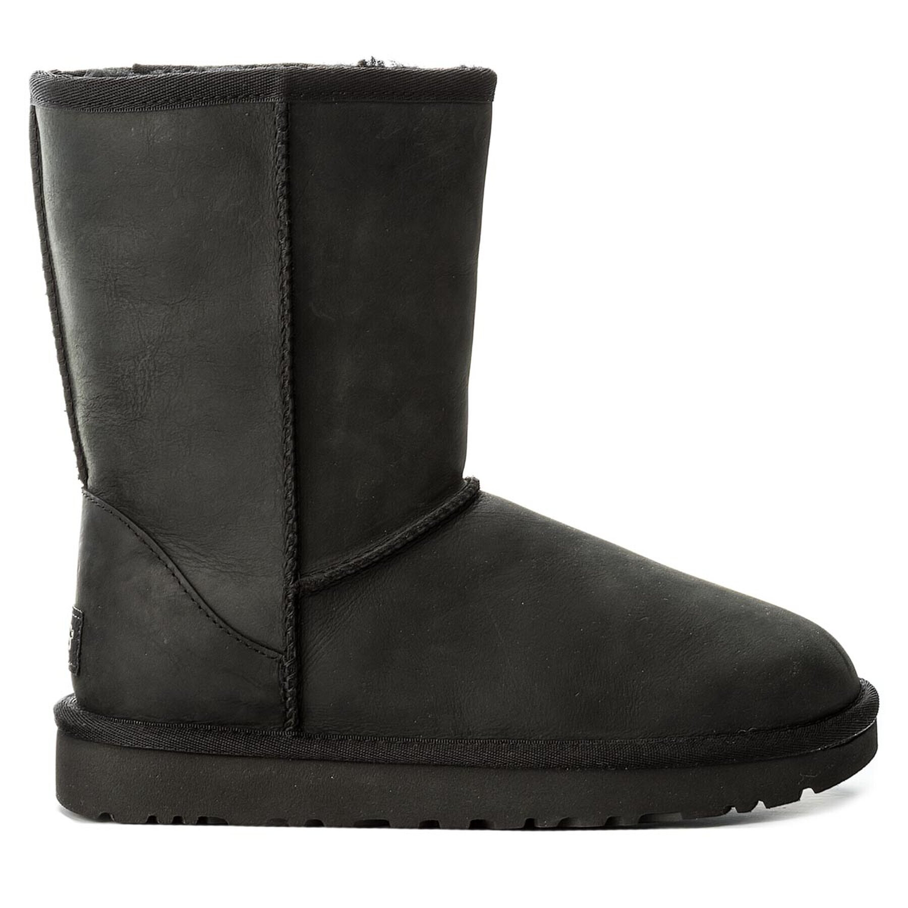 Ugg Pantofi Classic Short Leather 1016559 Negru - Pled.ro