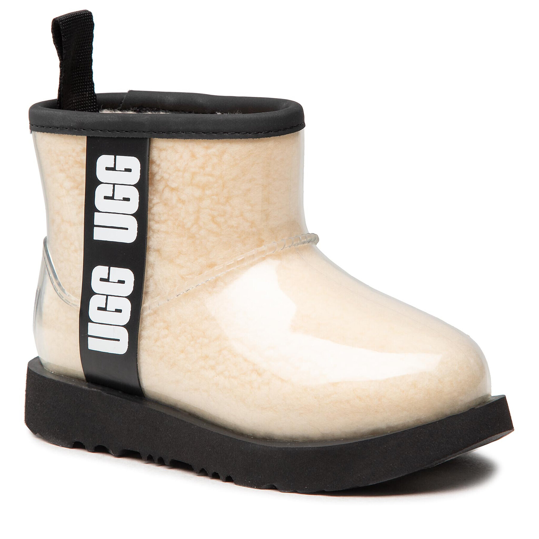 Ugg Pantofi Kids' Classic Clear Mini II 1112386K Bej - Pled.ro