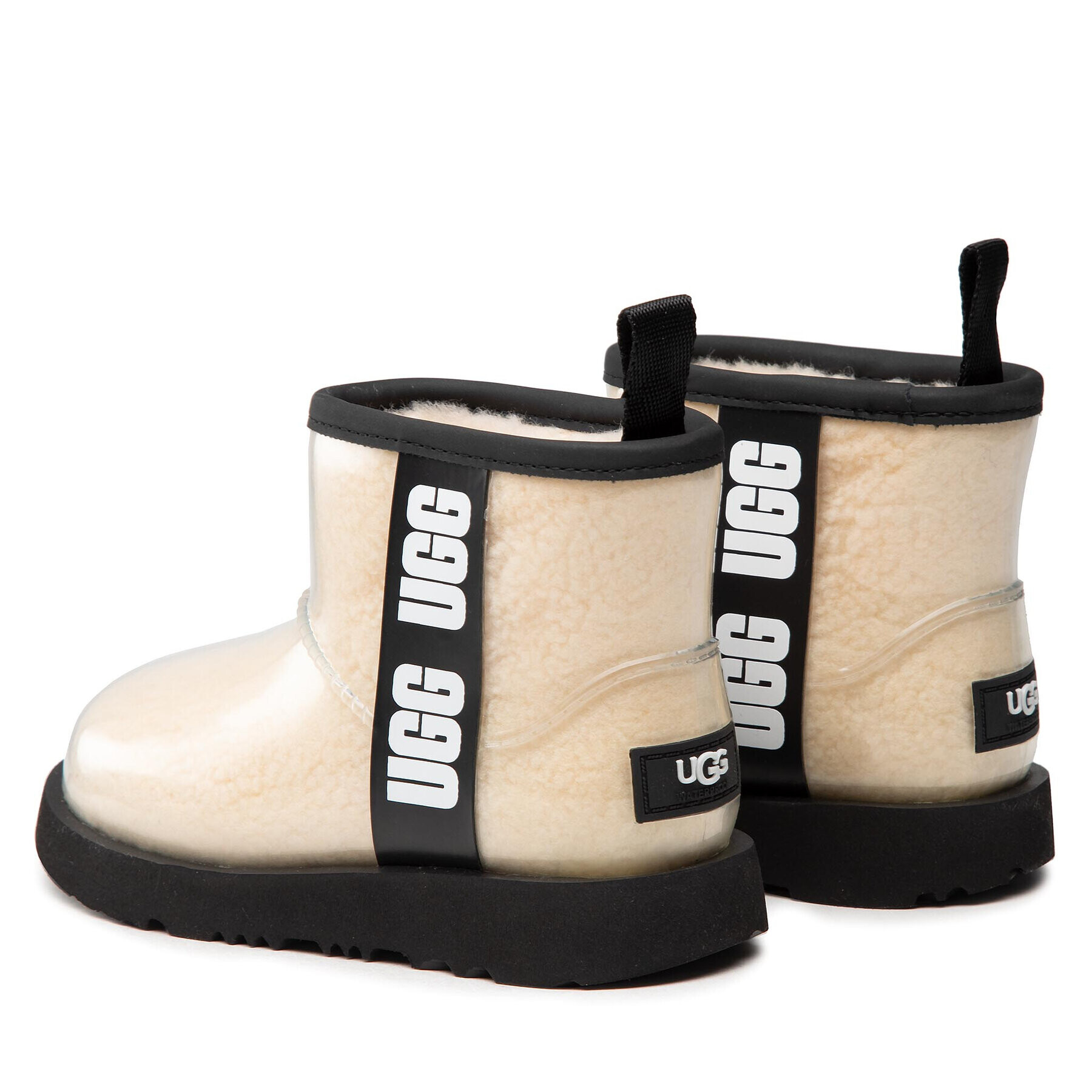 Ugg Pantofi Kids' Classic Clear Mini II 1112386K Bej - Pled.ro