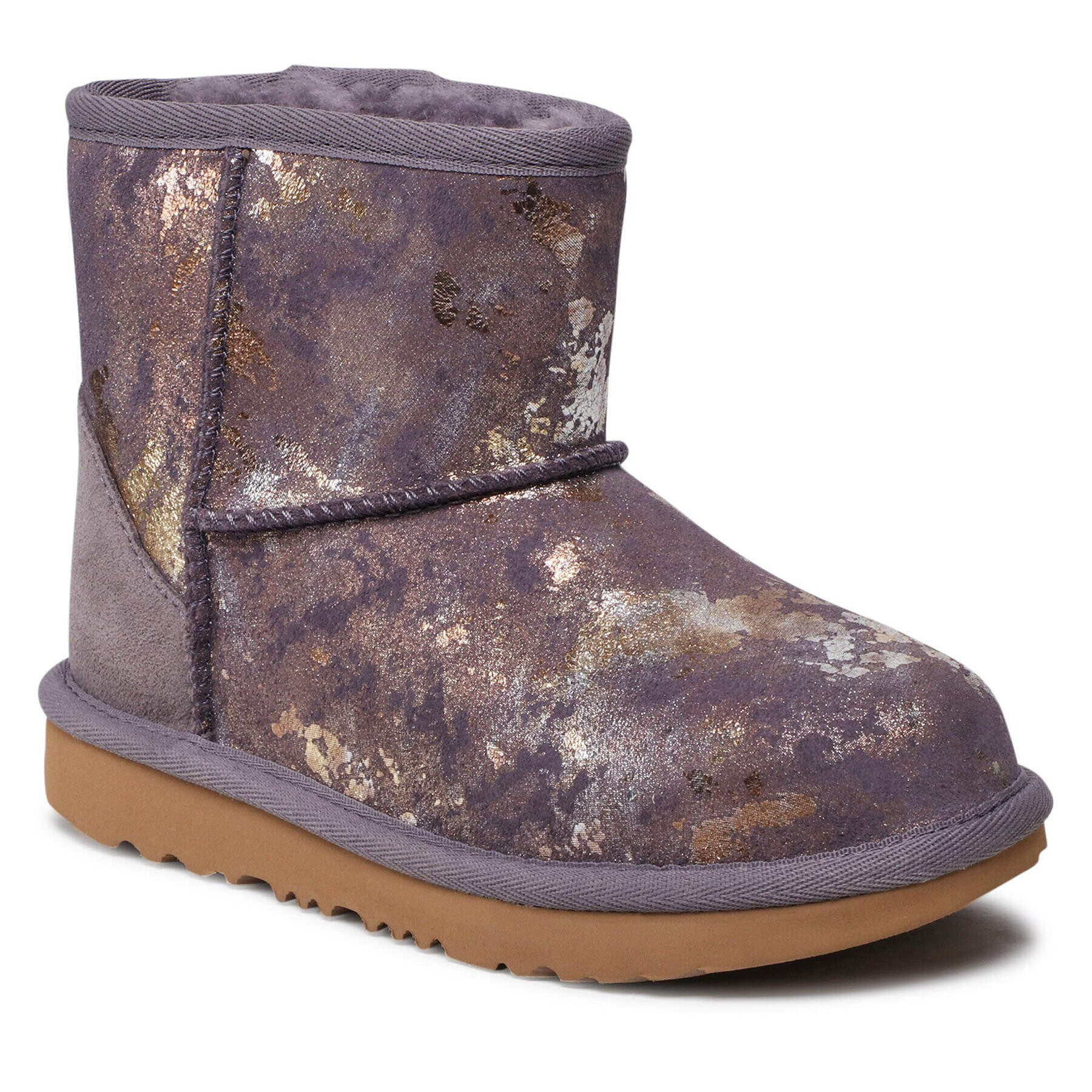 Ugg Pantofi Kids' Classic Mini II Gold Wash 1125552K Violet - Pled.ro