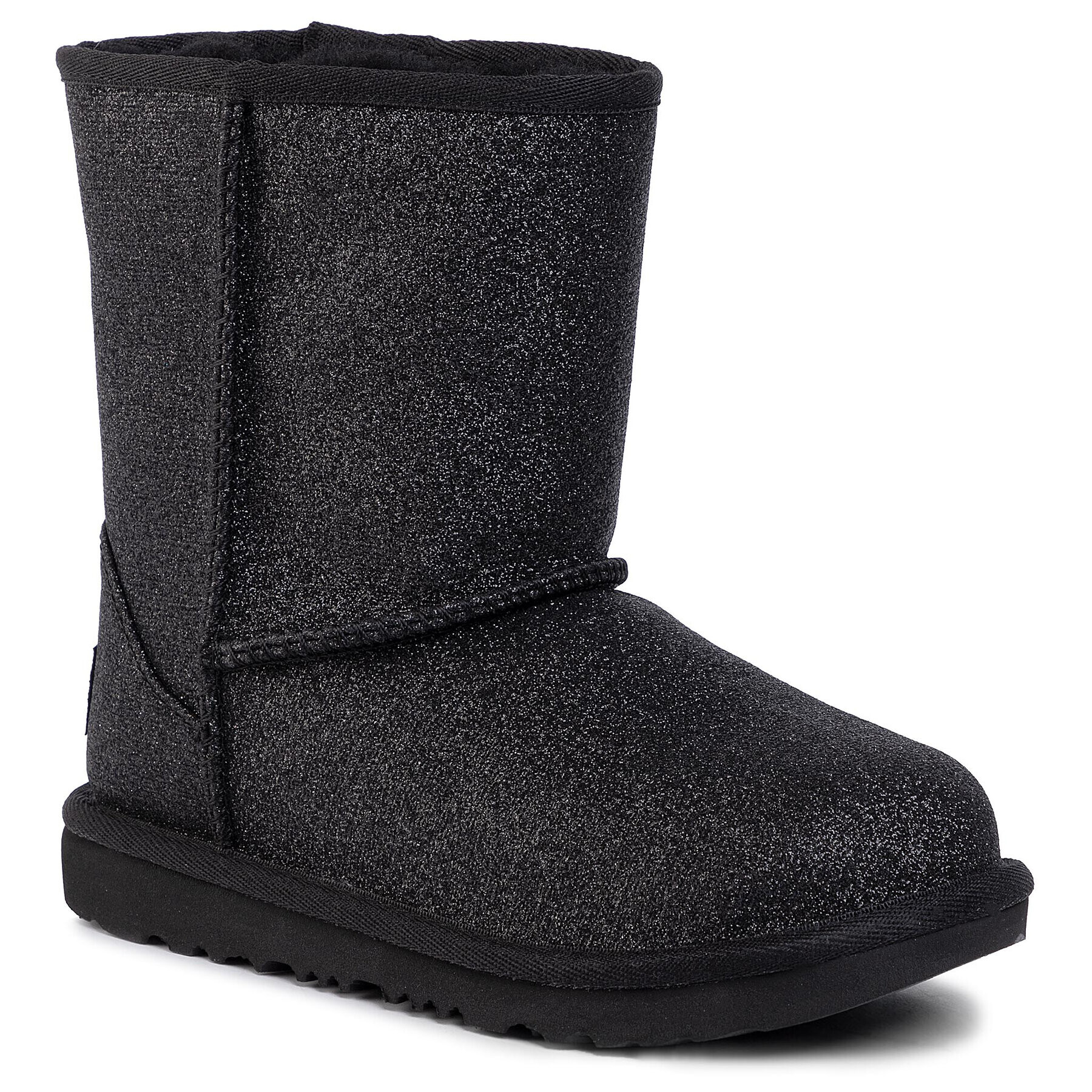 Ugg Pantofi Kids' Classic Short II Glitter 1111852K Negru - Pled.ro