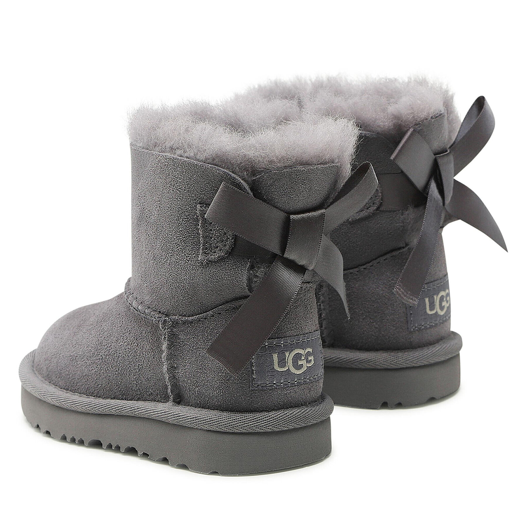 Ugg Pantofi T Bailey Bow II 1017397T Gri - Pled.ro