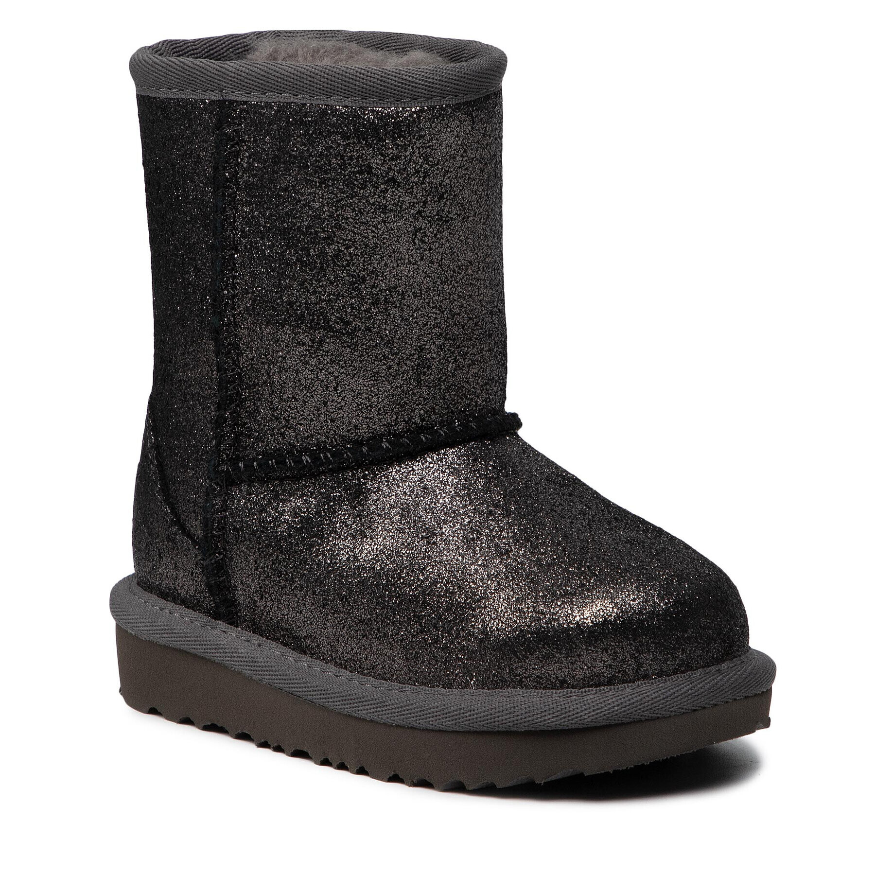 Ugg Pantofi T Classic II Metallic Glitter 1123663T Negru - Pled.ro