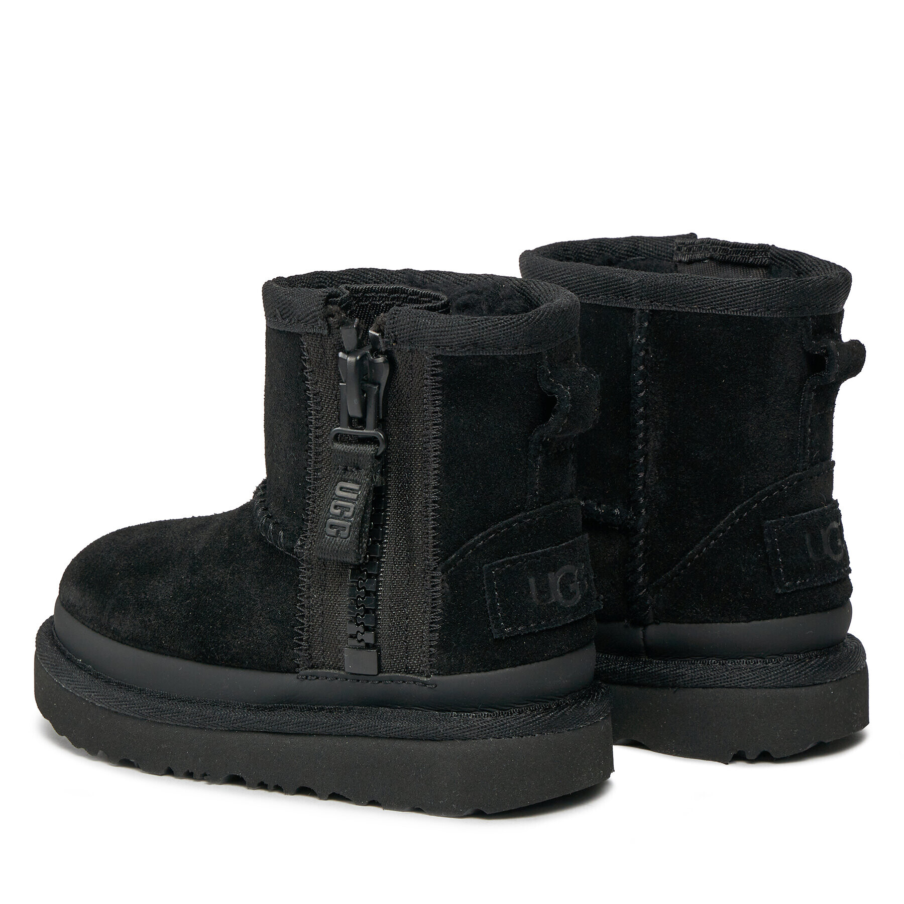 Ugg Pantofi T Classic Mini Ziper Tape Logo 1143699T Negru - Pled.ro