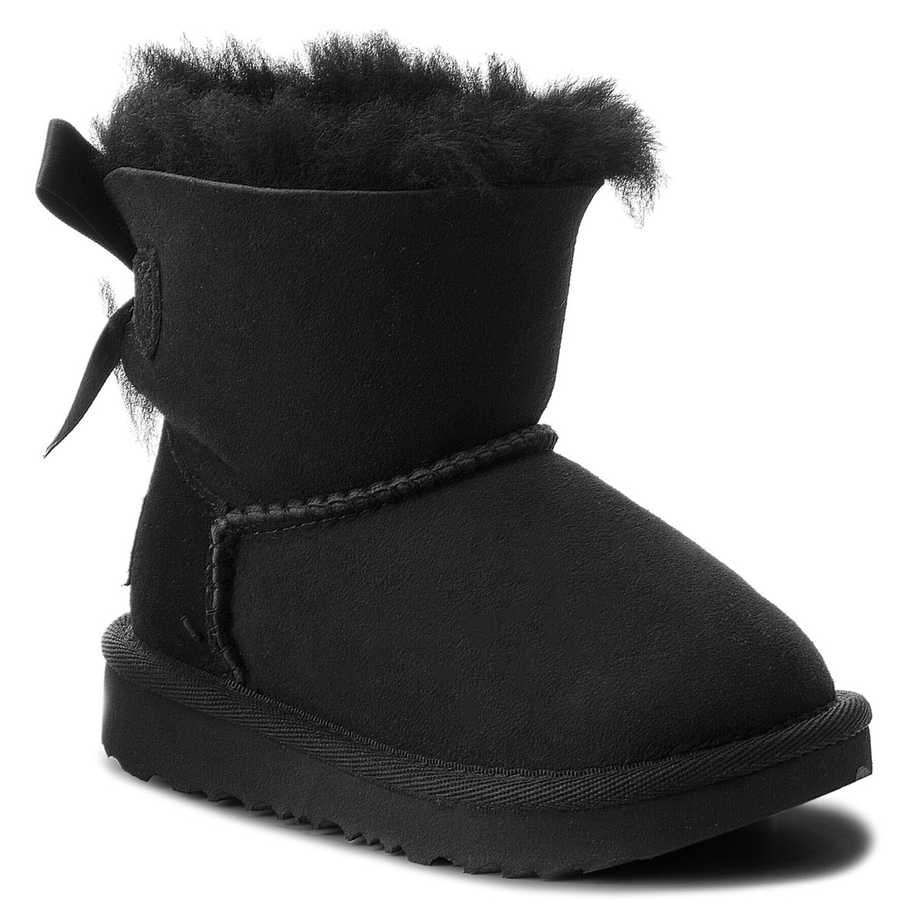 Ugg Pantofi T Mini Bailey Bow II 1017397T Negru - Pled.ro