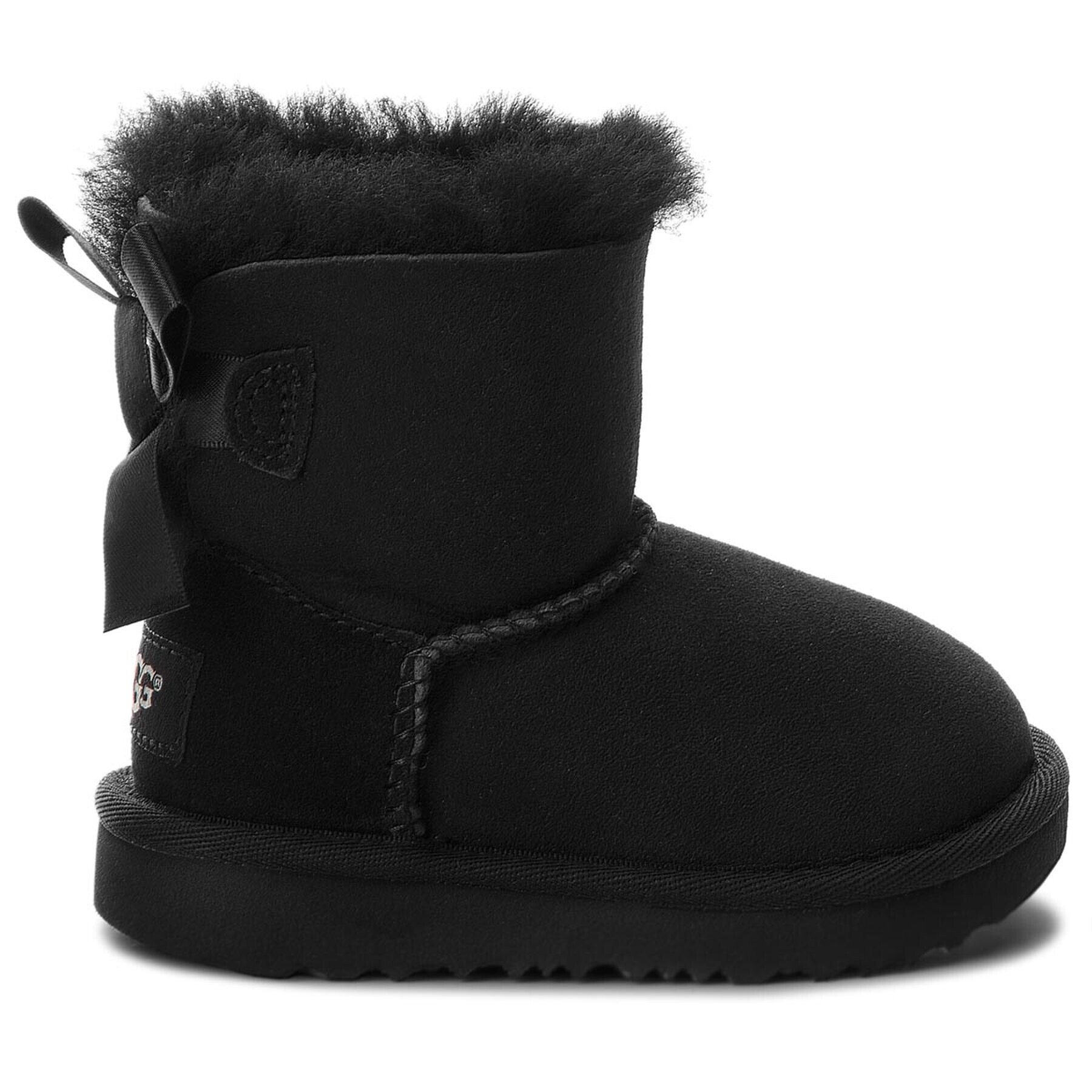 Ugg Pantofi T Mini Bailey Bow II 1017397T Negru - Pled.ro