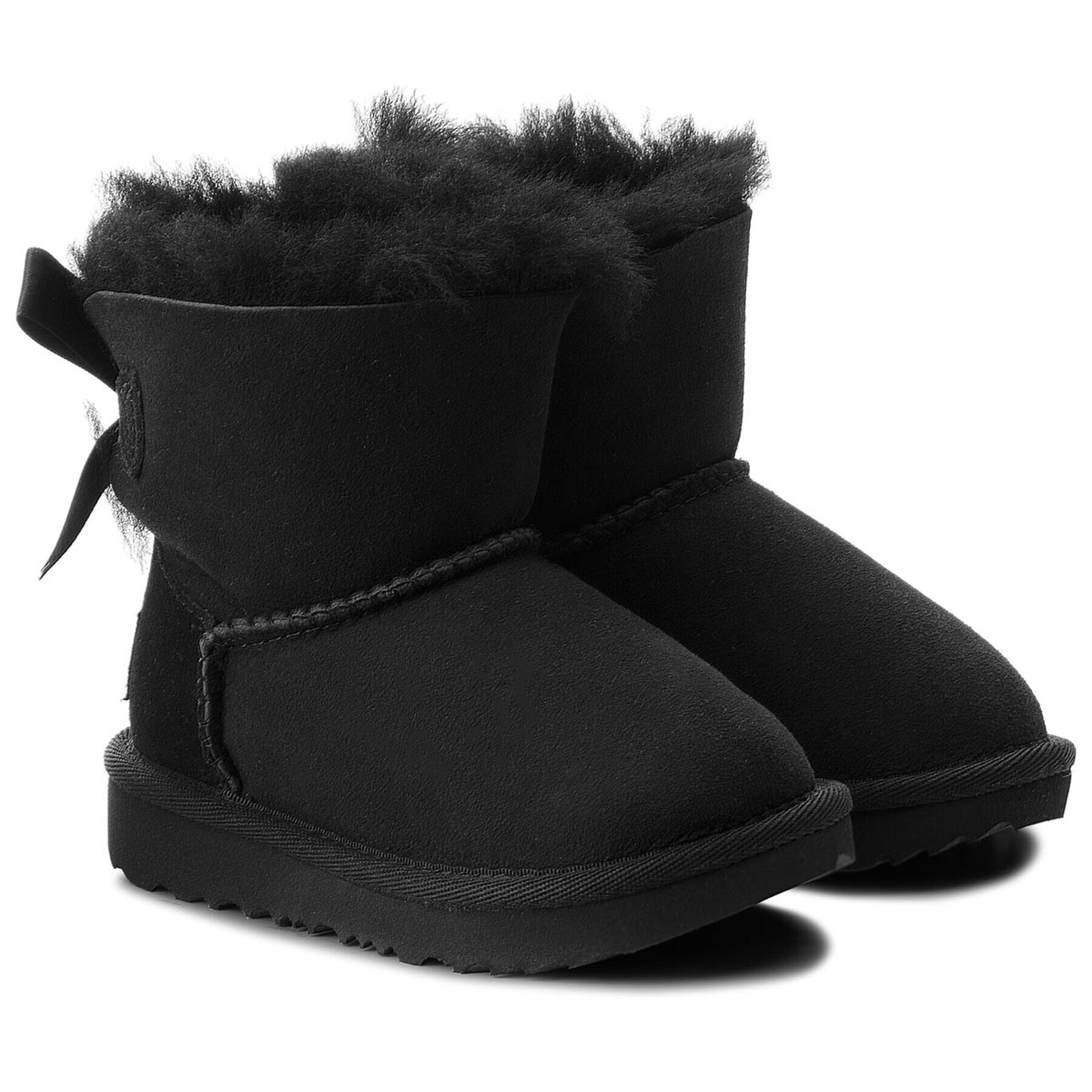 Ugg Pantofi T Mini Bailey Bow II 1017397T Negru - Pled.ro