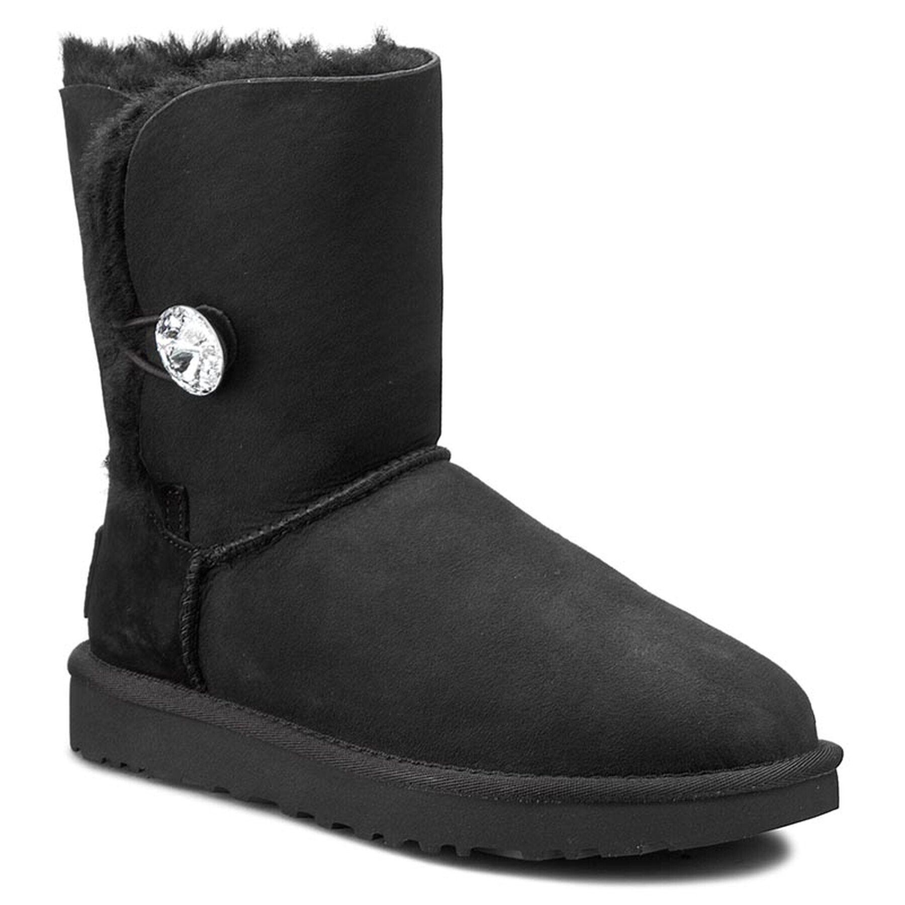 Ugg Pantofi W Bailey Button Bling 1016553 Negru - Pled.ro