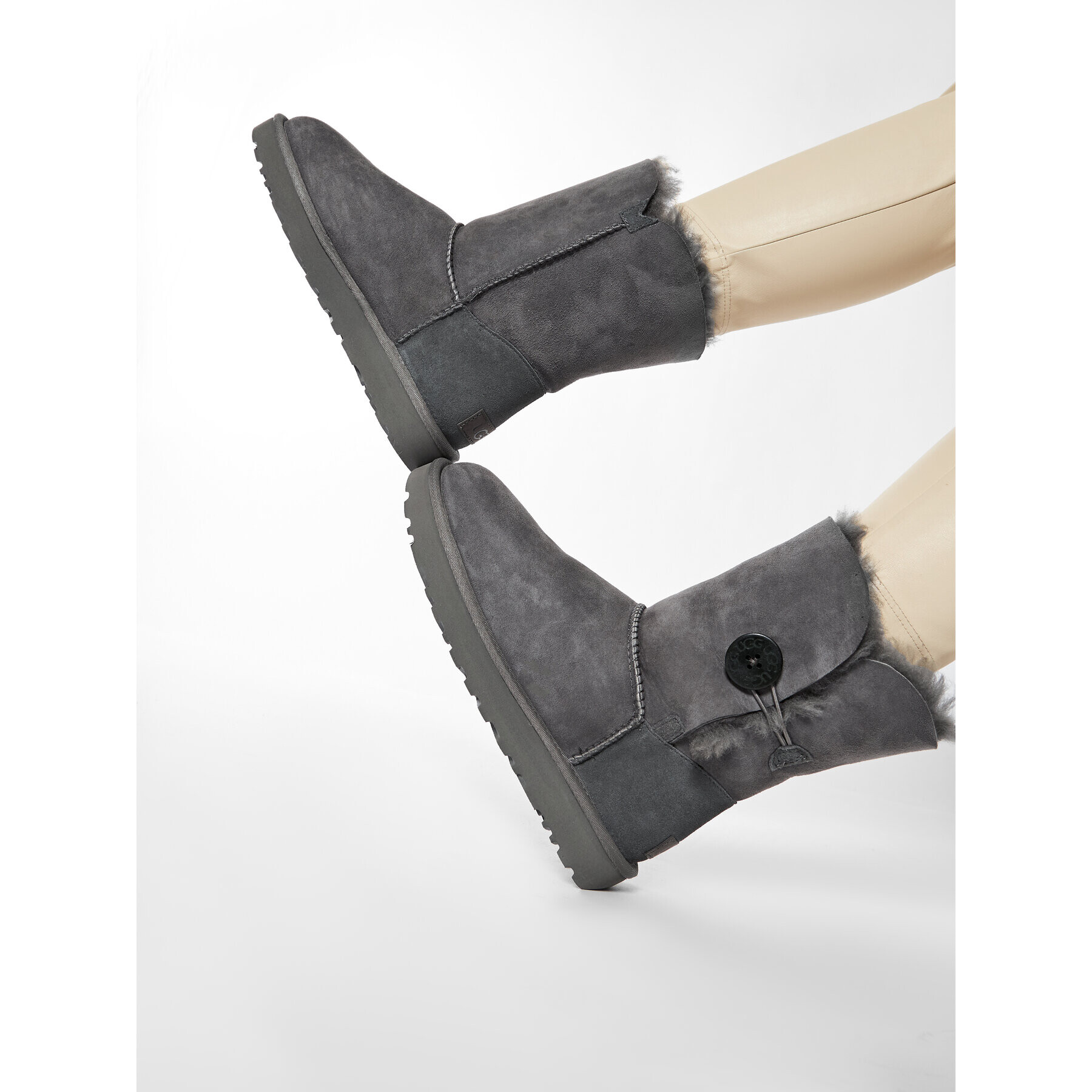 Ugg Cizme de zăpadă W Bailey Button II 1016226 Gri - Pled.ro