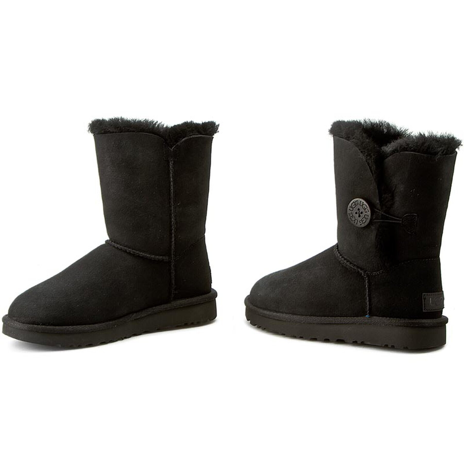 Ugg Cizme de zăpadă W Bailey Button II 1016226 Negru - Pled.ro