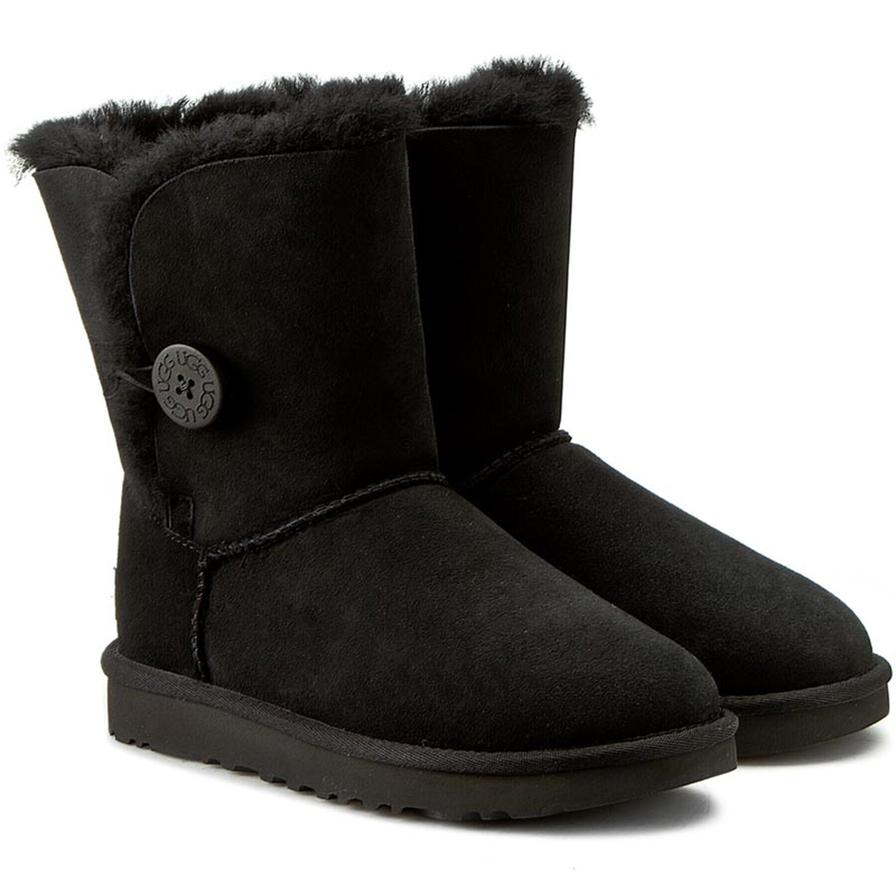 Ugg Cizme de zăpadă W Bailey Button II 1016226 Negru - Pled.ro