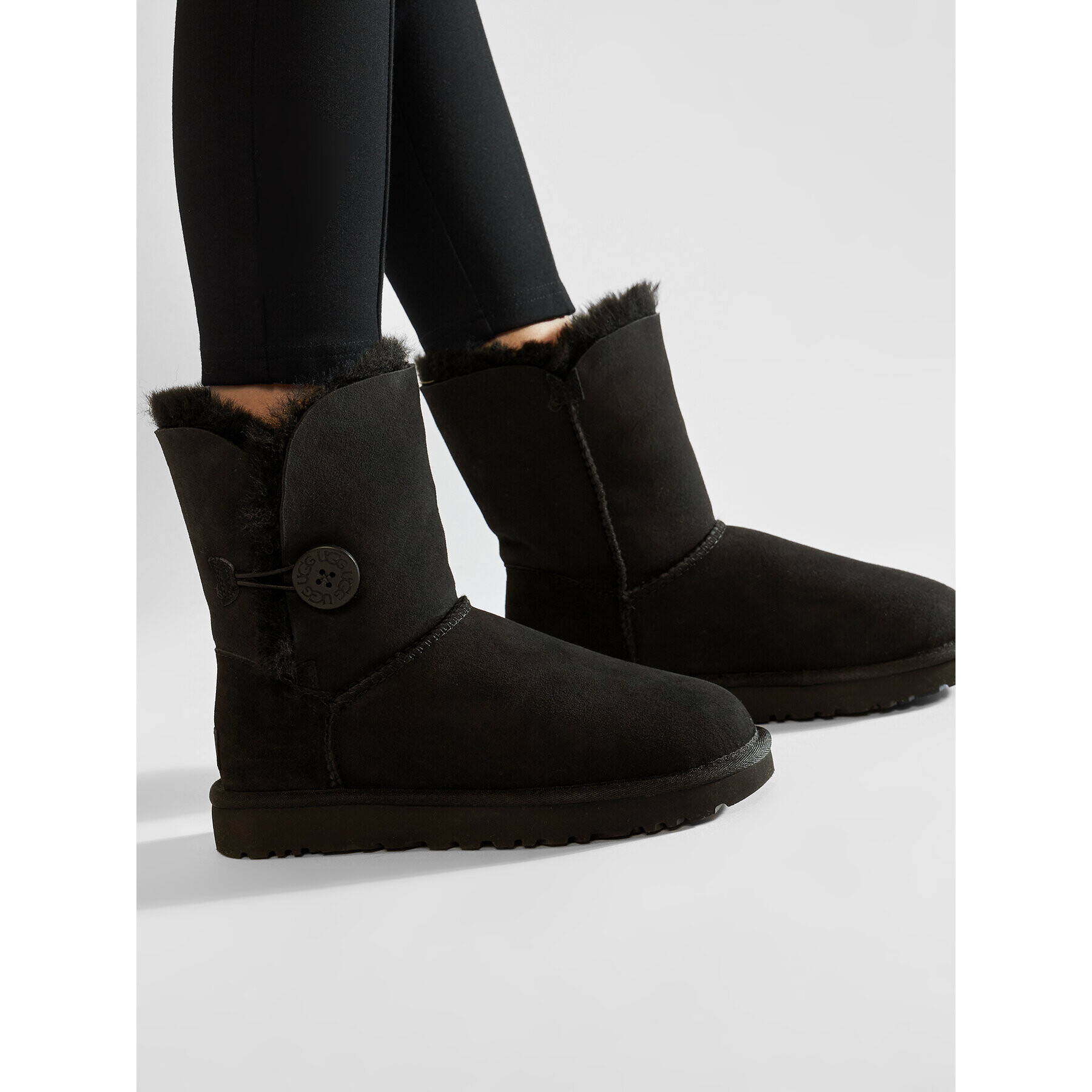 Ugg Cizme de zăpadă W Bailey Button II 1016226 Negru - Pled.ro