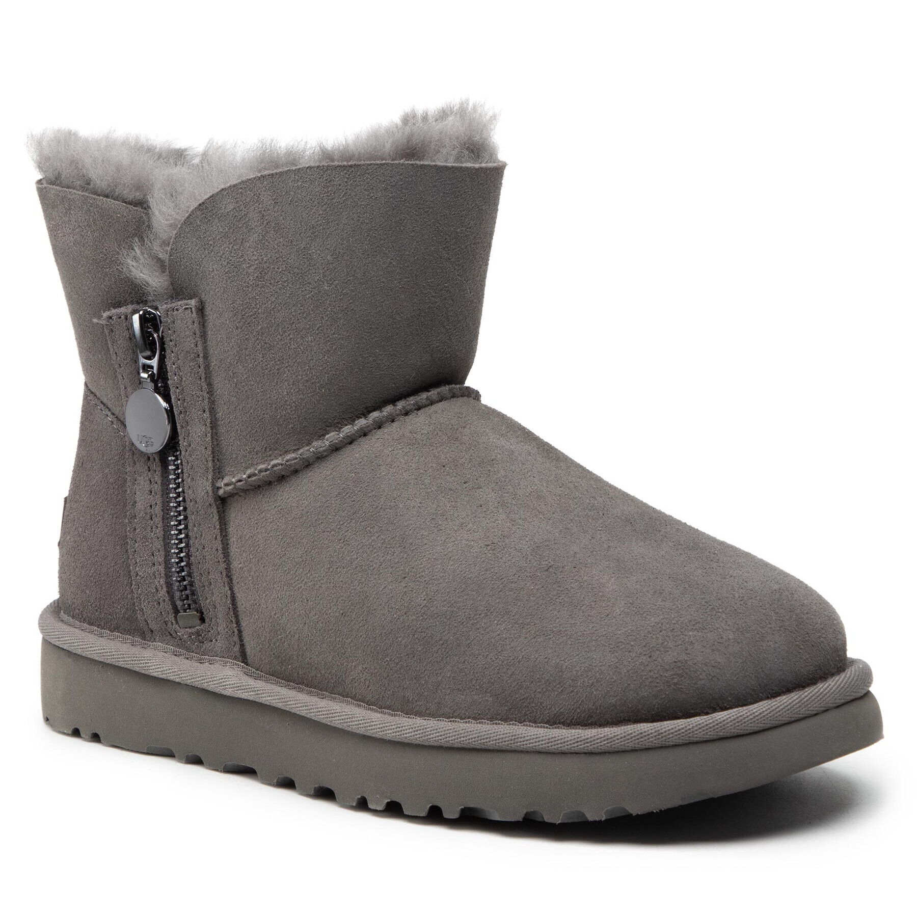 Ugg Pantofi W Bailey Zip Mini 1112481 Gri - Pled.ro