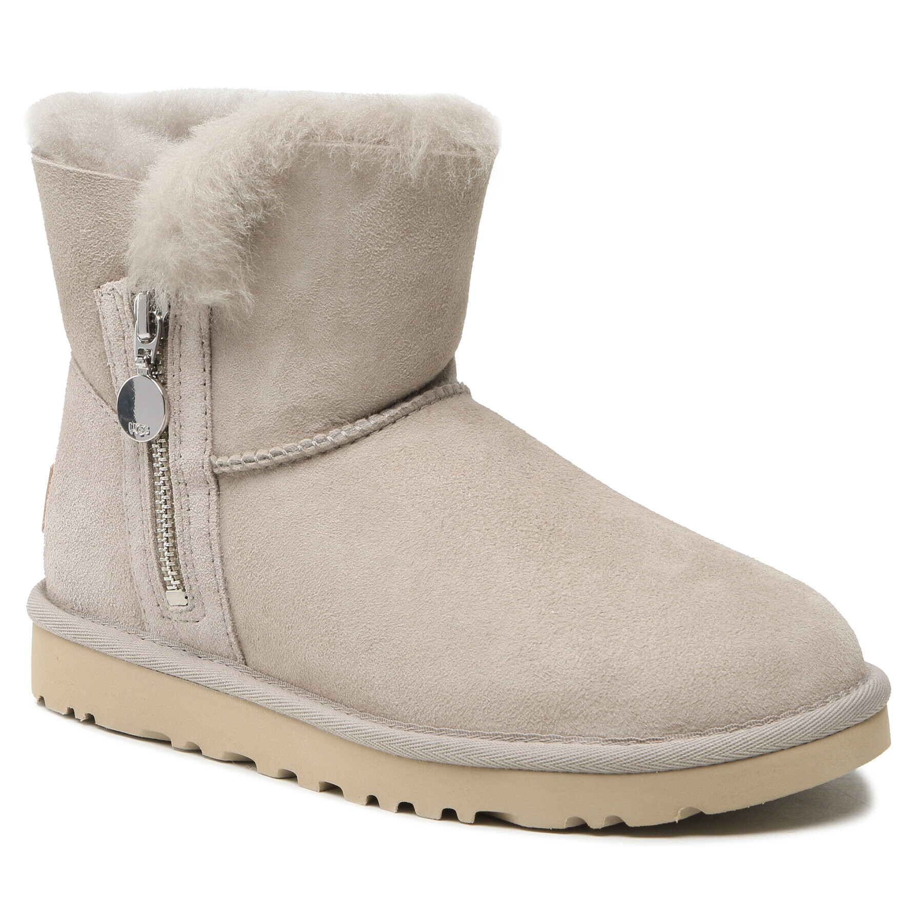 Ugg Pantofi W Bailey Zip Mini 1112481 Gri - Pled.ro