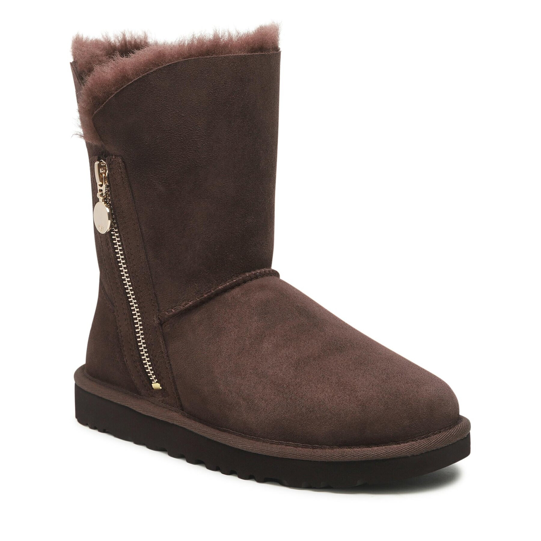 Ugg Pantofi W Bailey Zip Short 1112480 Maro - Pled.ro