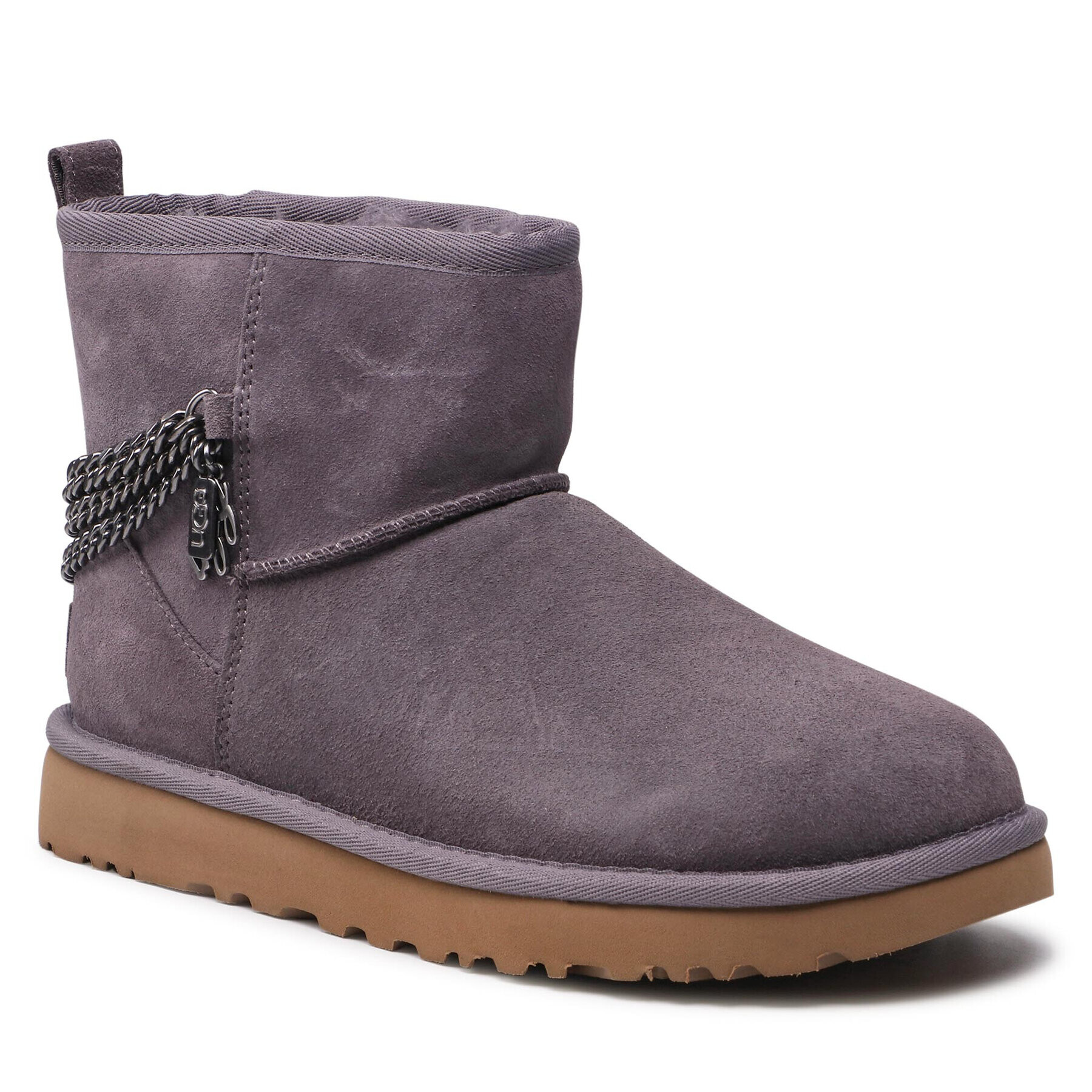 Ugg Pantofi W Classic Mini Chains 1123668 Violet - Pled.ro