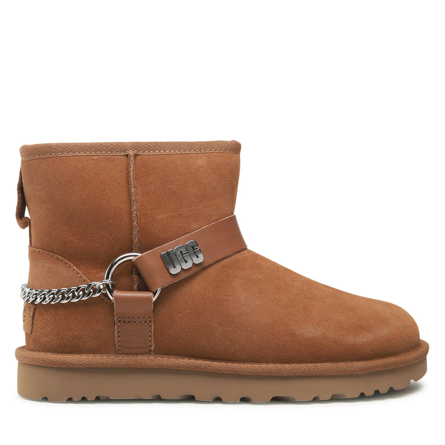 Ugg Pantofi W Classic Mini Chains II 1135090 Maro - Pled.ro