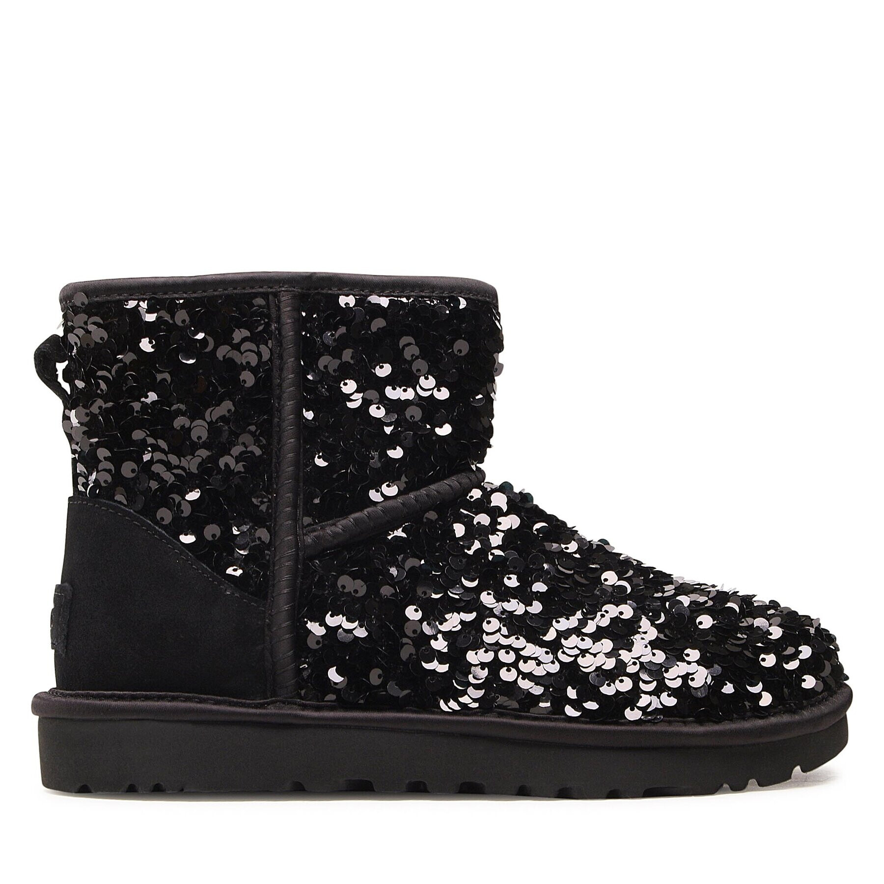 Ugg Pantofi W Classic Mini Chunky Sequin 1130602 Negru - Pled.ro