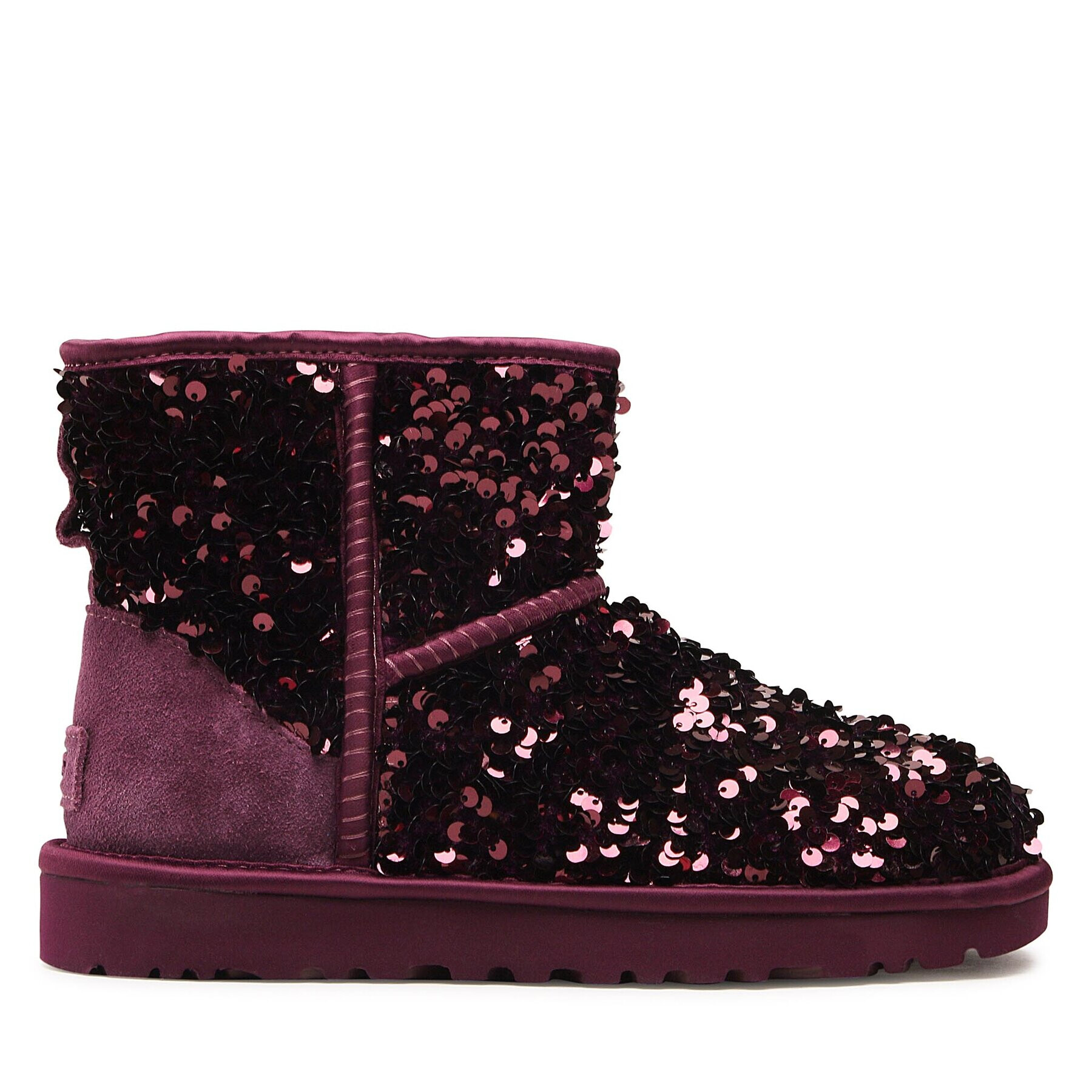 Ugg Pantofi W Classic Mini Chunky Sequin 1130602 Violet - Pled.ro