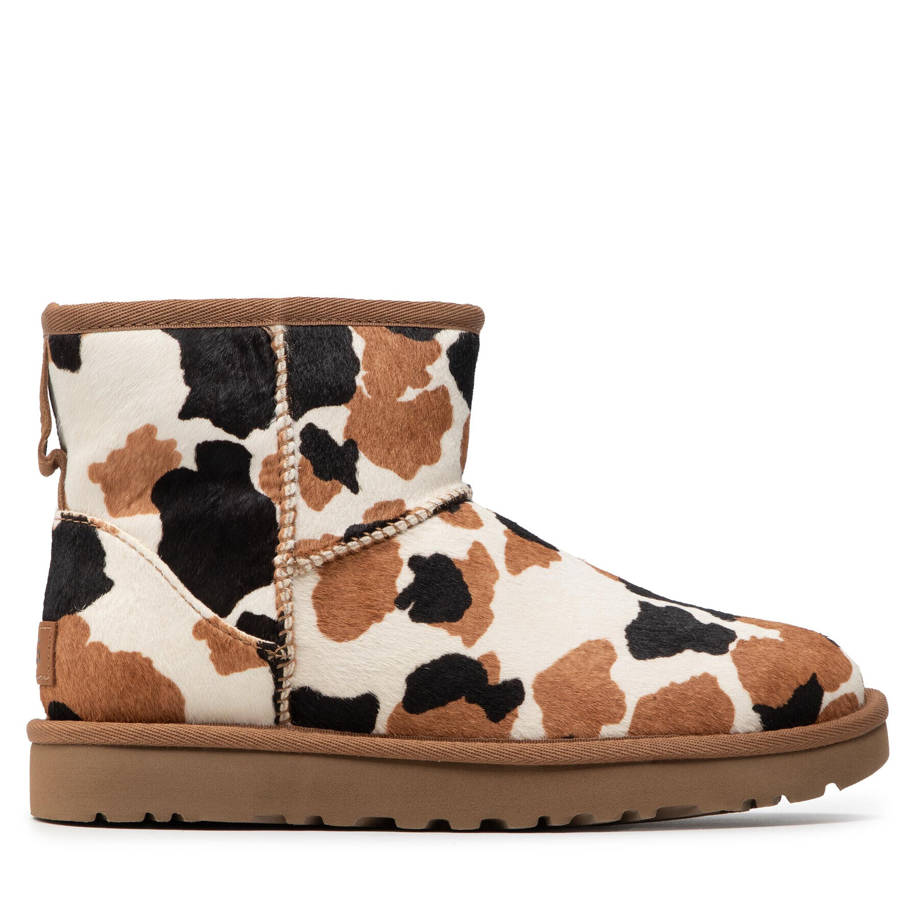 Ugg Pantofi W Classic Mini Cow Print 1123353 Maro - Pled.ro