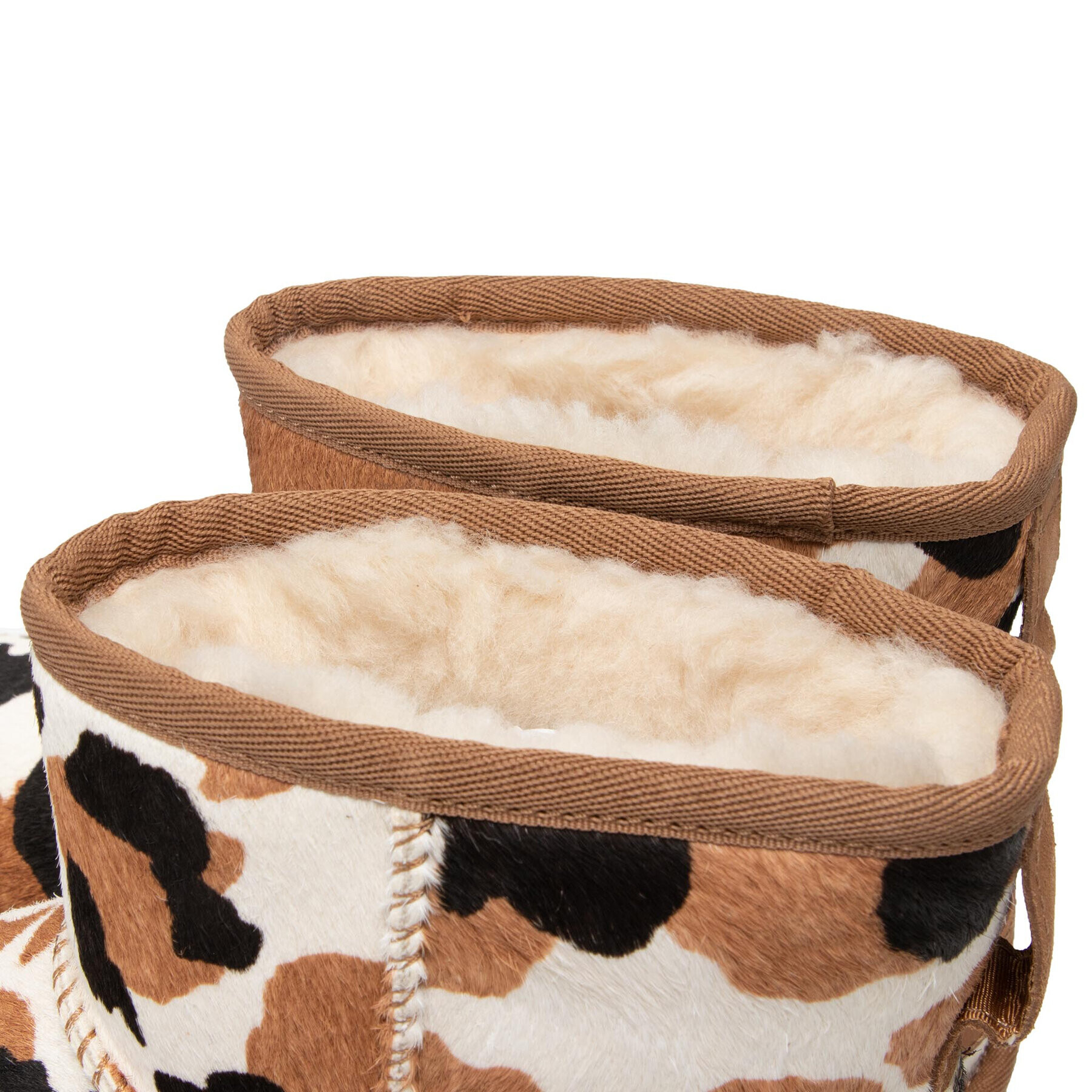 Ugg Pantofi W Classic Mini Cow Print 1123353 Maro - Pled.ro