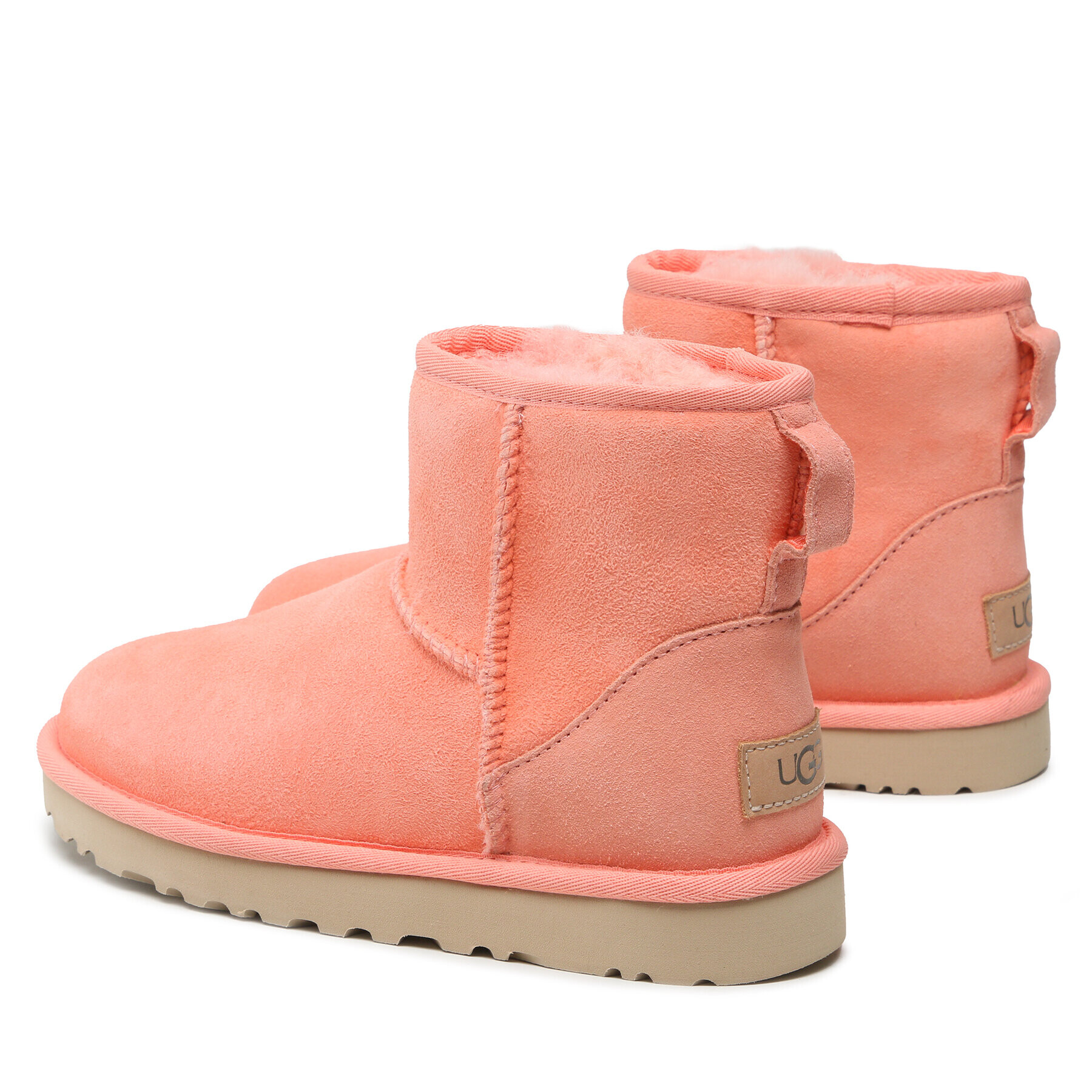 Ugg Pantofi W Classic Mini II 1016222 Coral - Pled.ro