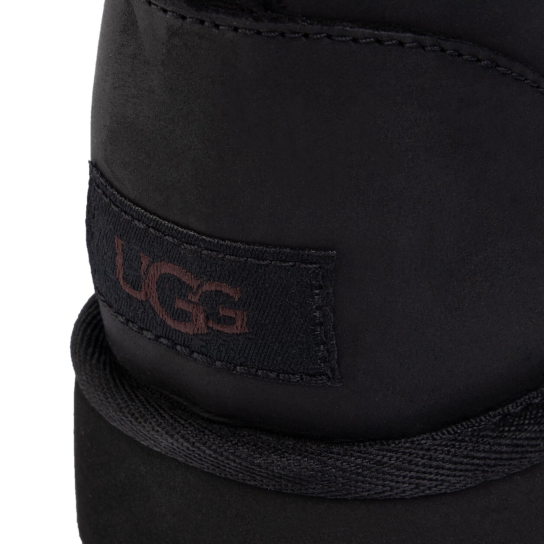 Ugg Pantofi W Classic Mini Leather 1016558 Negru - Pled.ro