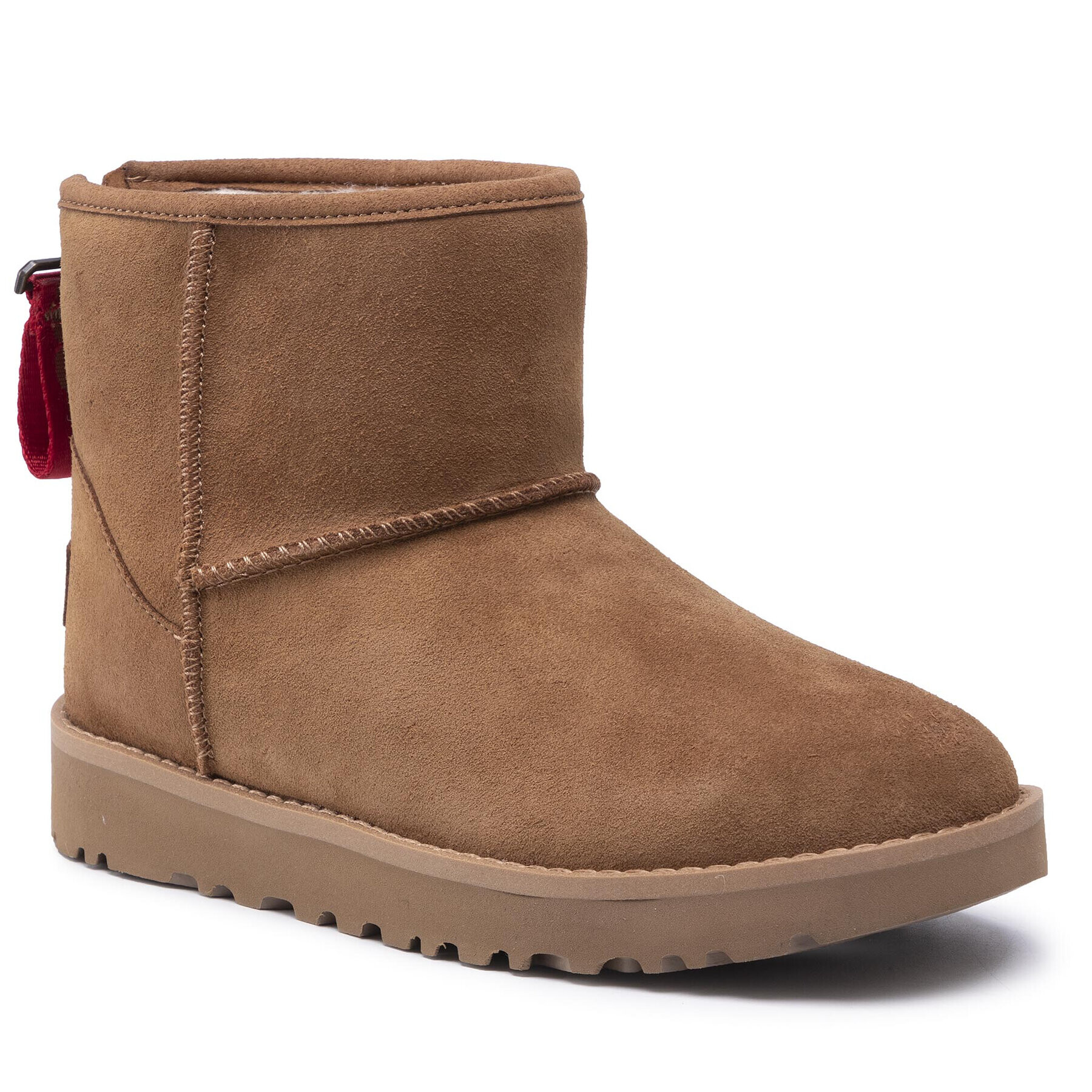 Ugg Pantofi W Classic Mini Logo Zip 1122671 Maro - Pled.ro