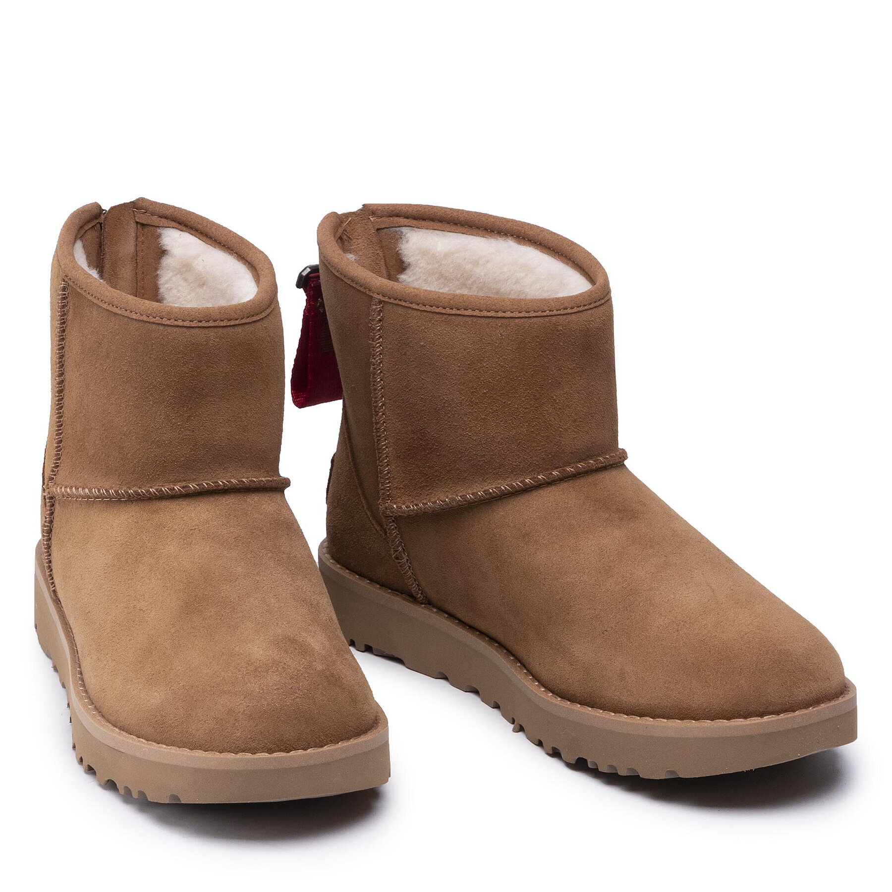 Ugg Pantofi W Classic Mini Logo Zip 1122671 Maro - Pled.ro