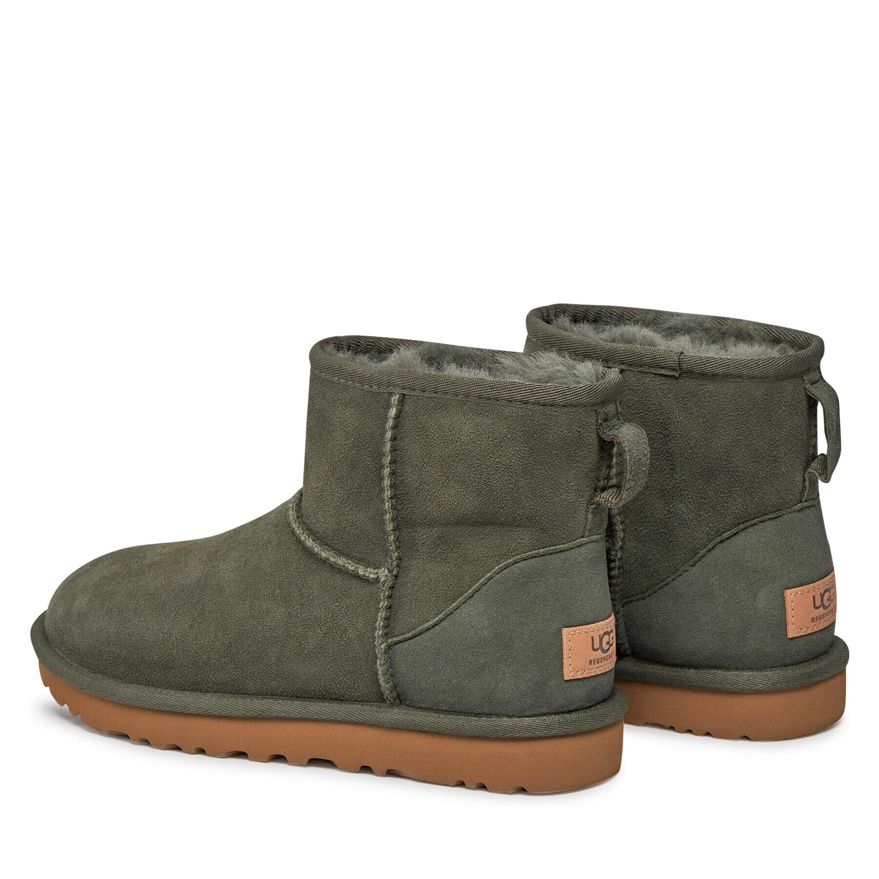 Ugg Pantofi W Classic Mini Regenerate 1137050 Verde - Pled.ro