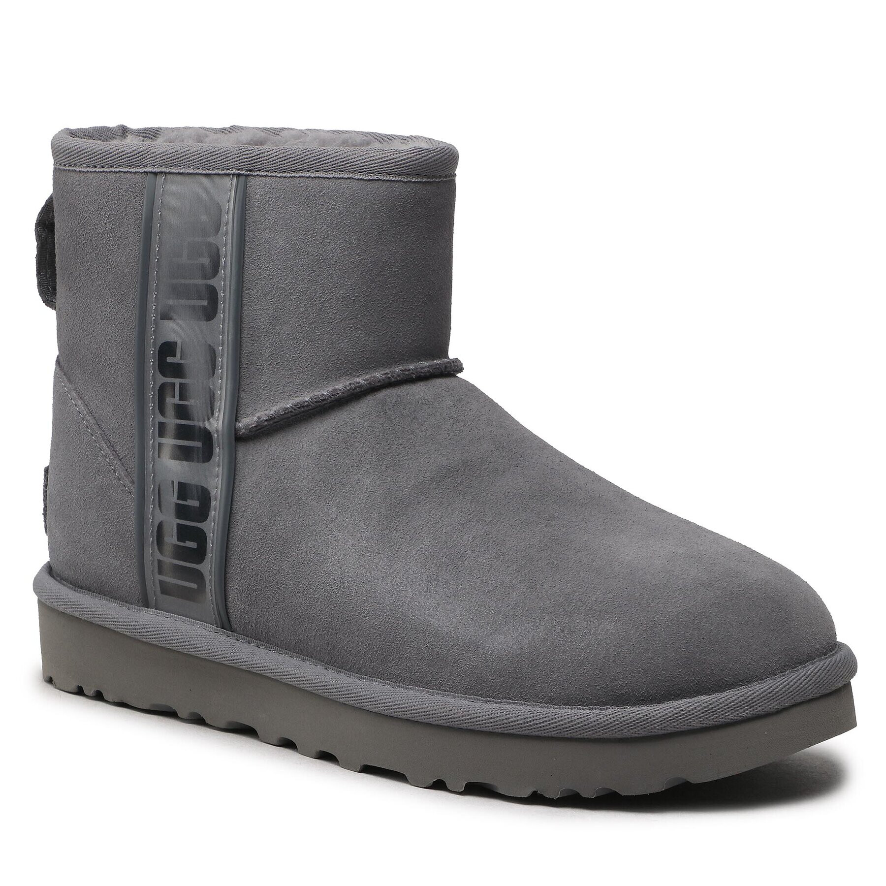 Ugg Pantofi W Classic Mini Side Logo II 1134962 Gri - Pled.ro