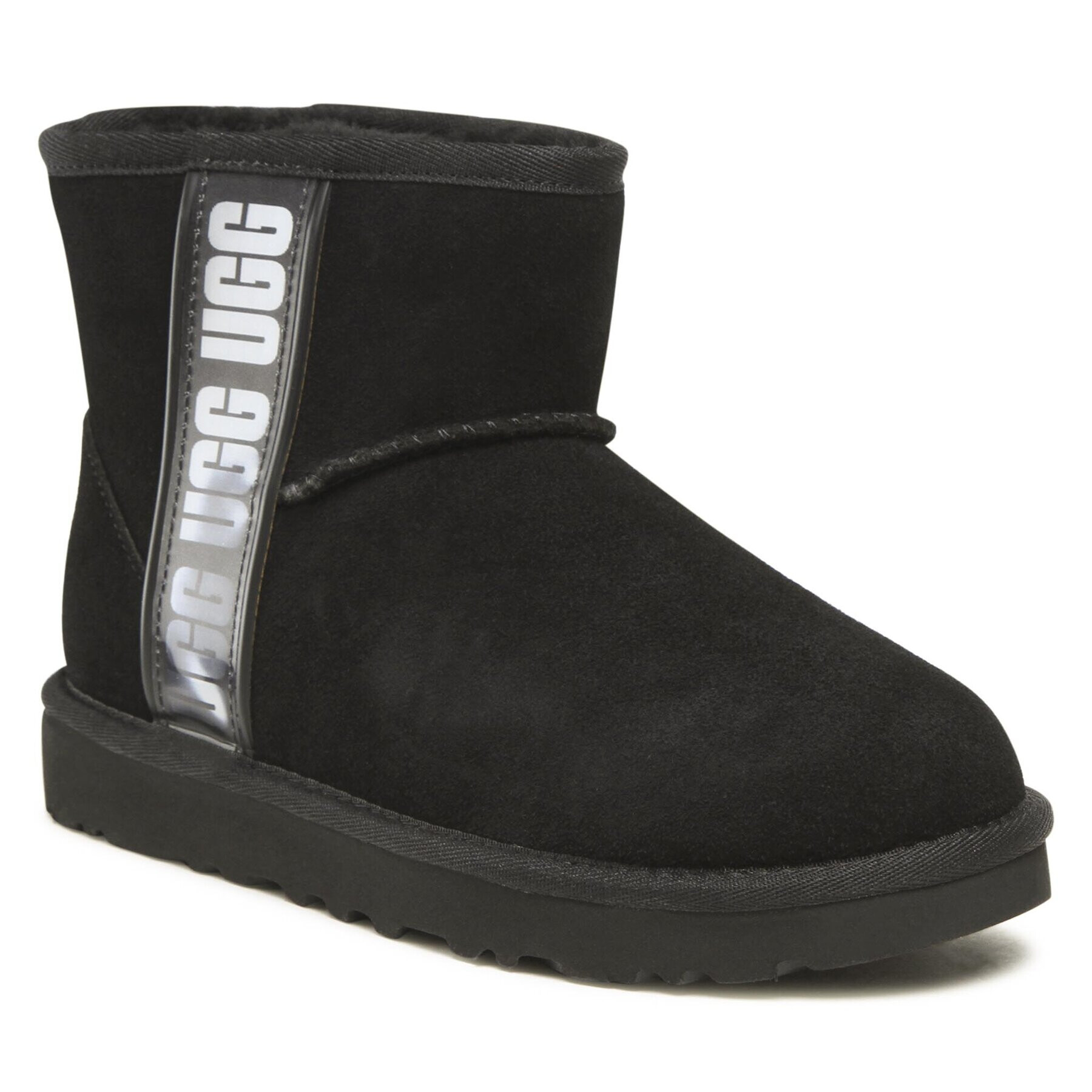 Ugg Pantofi W Classic Mini Side Logo II 1134962 Negru - Pled.ro