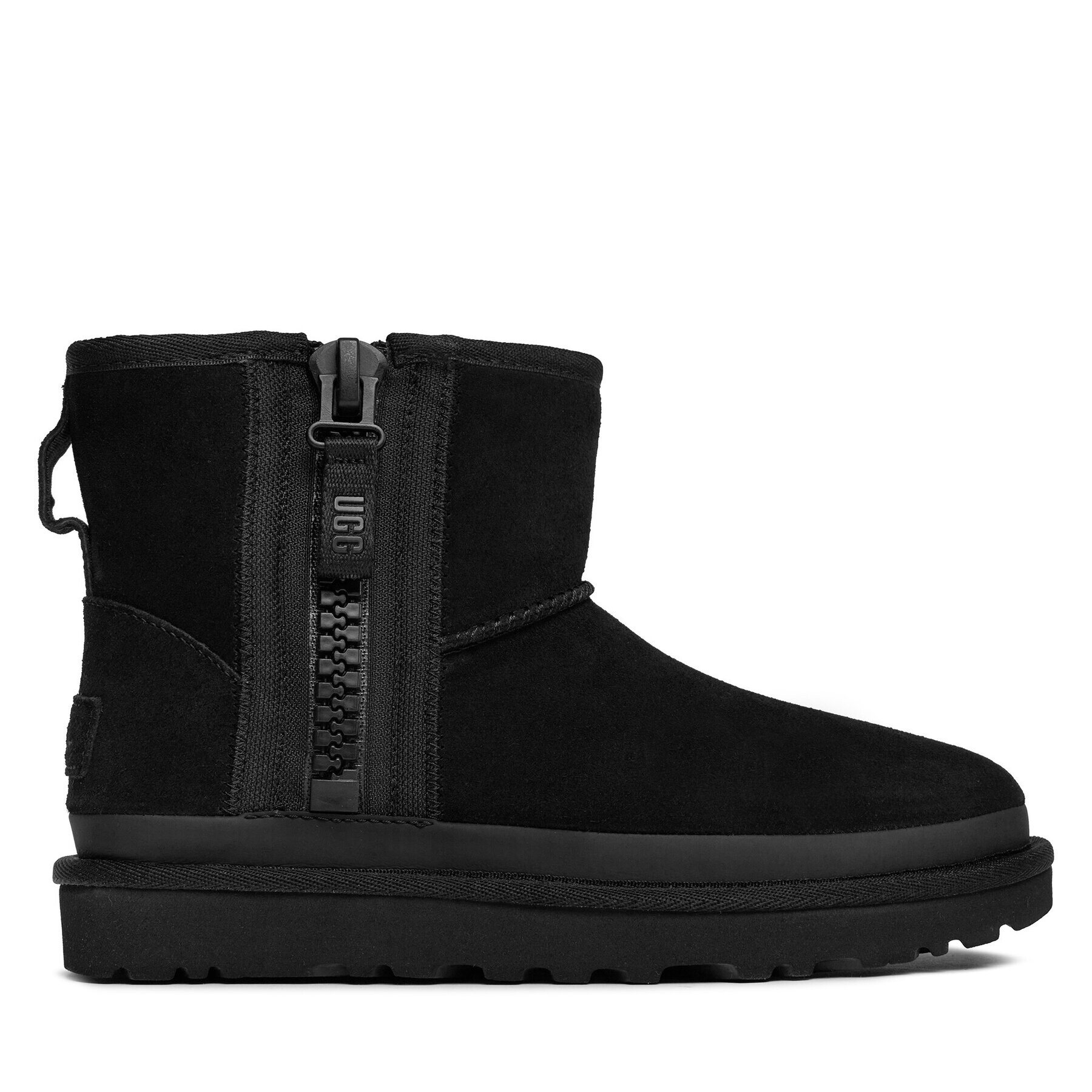 Ugg Pantofi W Classic Mini Zipper Tape Logo 1144034 Negru - Pled.ro