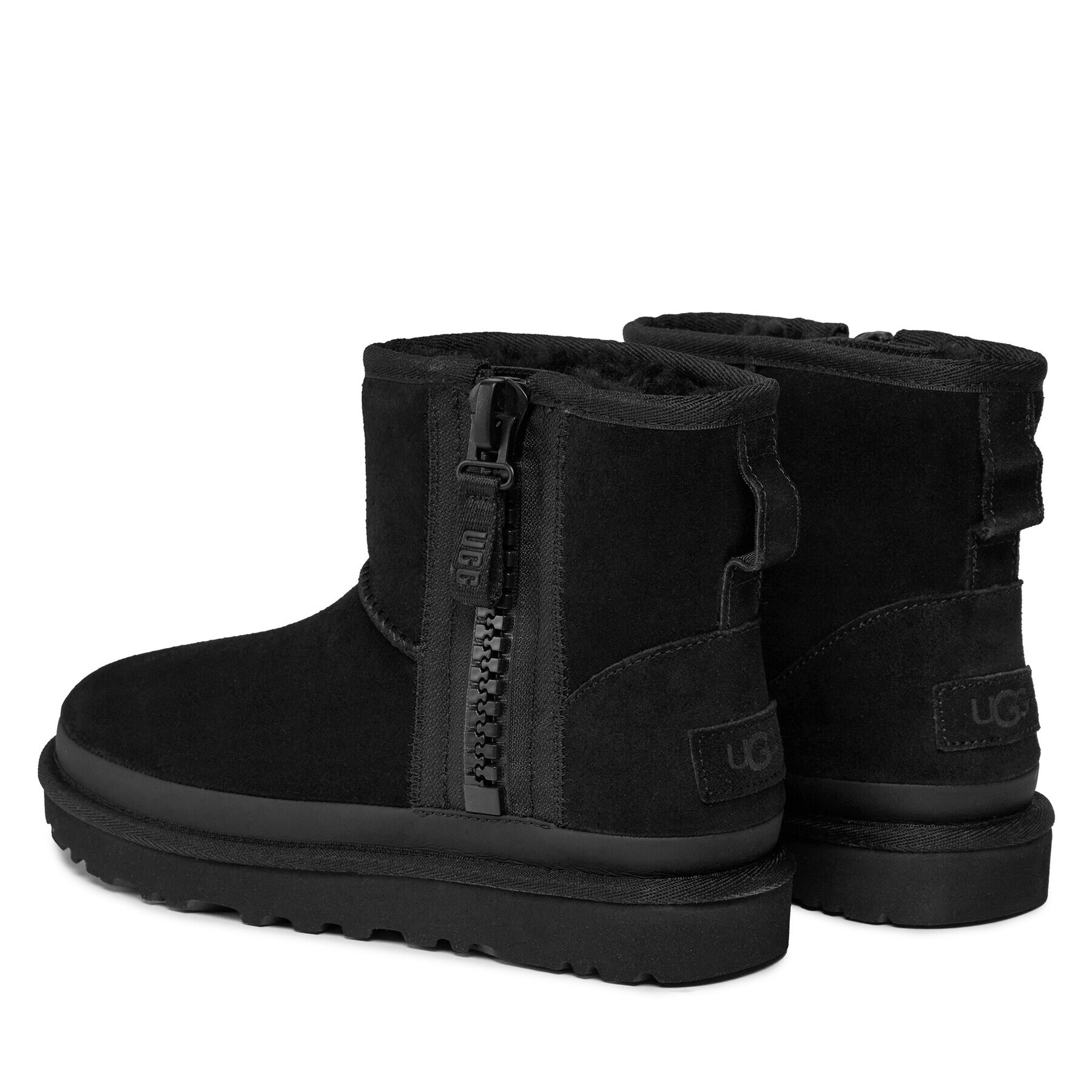 Ugg Pantofi W Classic Mini Zipper Tape Logo 1144034 Negru - Pled.ro