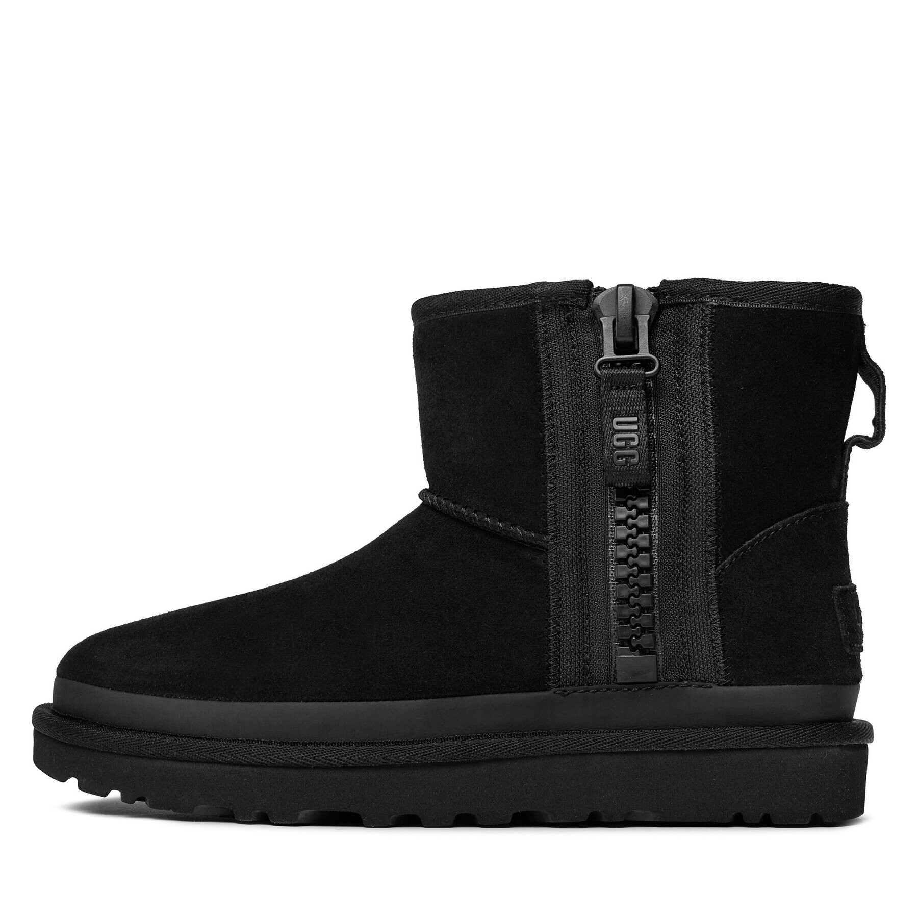 Ugg Pantofi W Classic Mini Zipper Tape Logo 1144034 Negru - Pled.ro