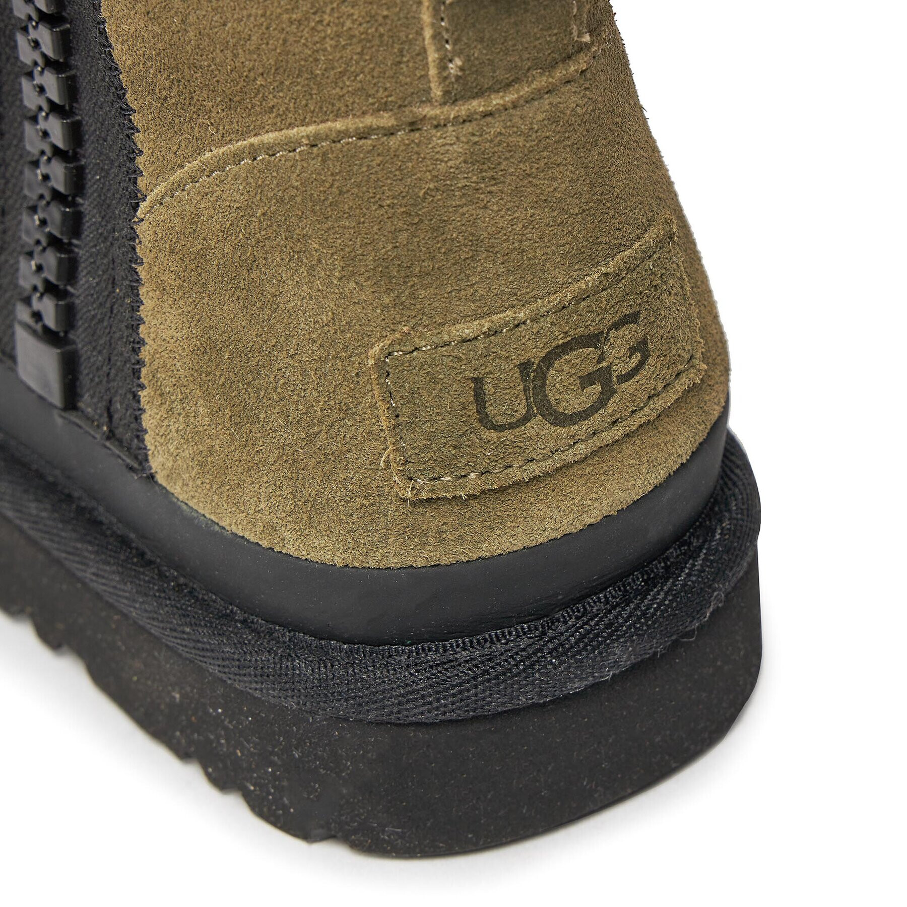 Ugg Pantofi W Classic Mini Zipper Tape Logo 1144034 Verde - Pled.ro