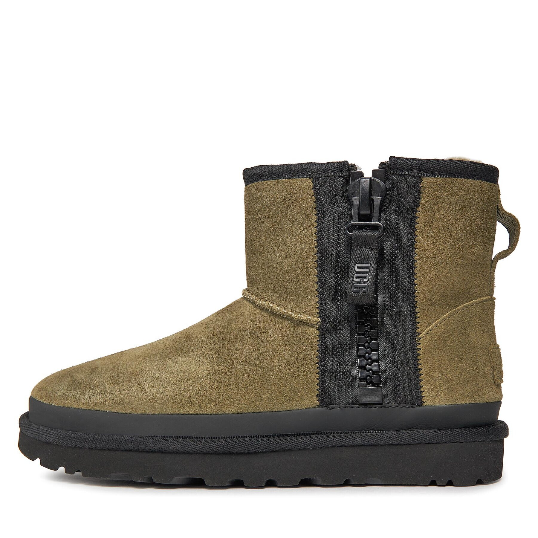 Ugg Pantofi W Classic Mini Zipper Tape Logo 1144034 Verde - Pled.ro