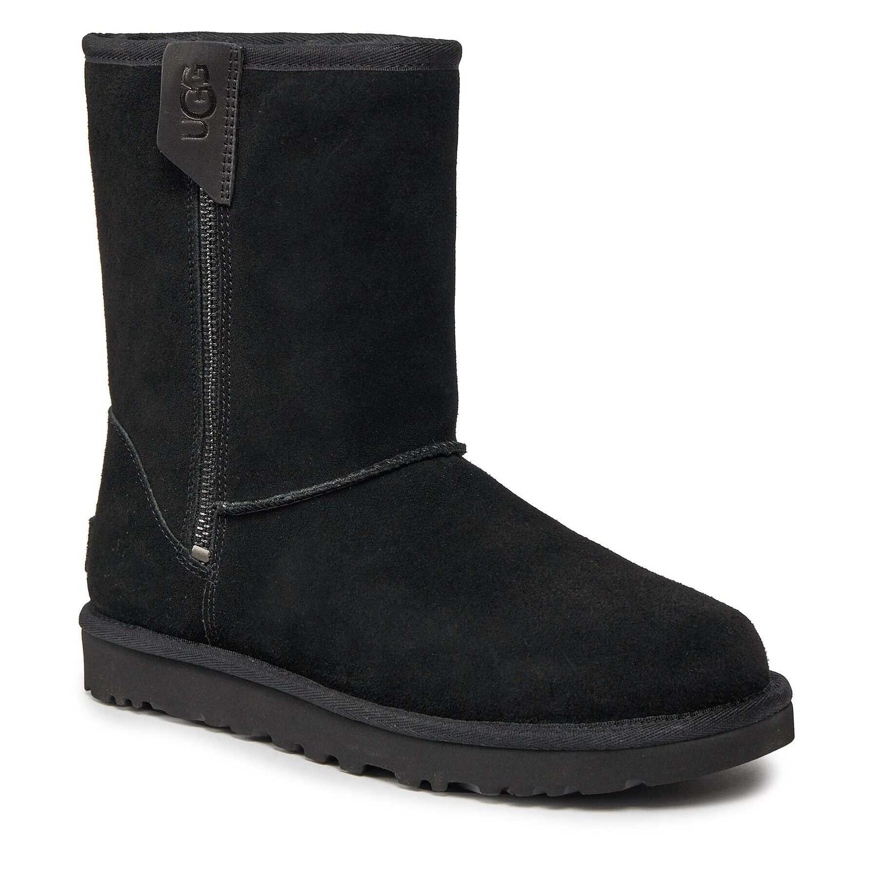 Ugg Cizme de zăpadă W Classic Short Bailey Zip 1144043 Negru - Pled.ro