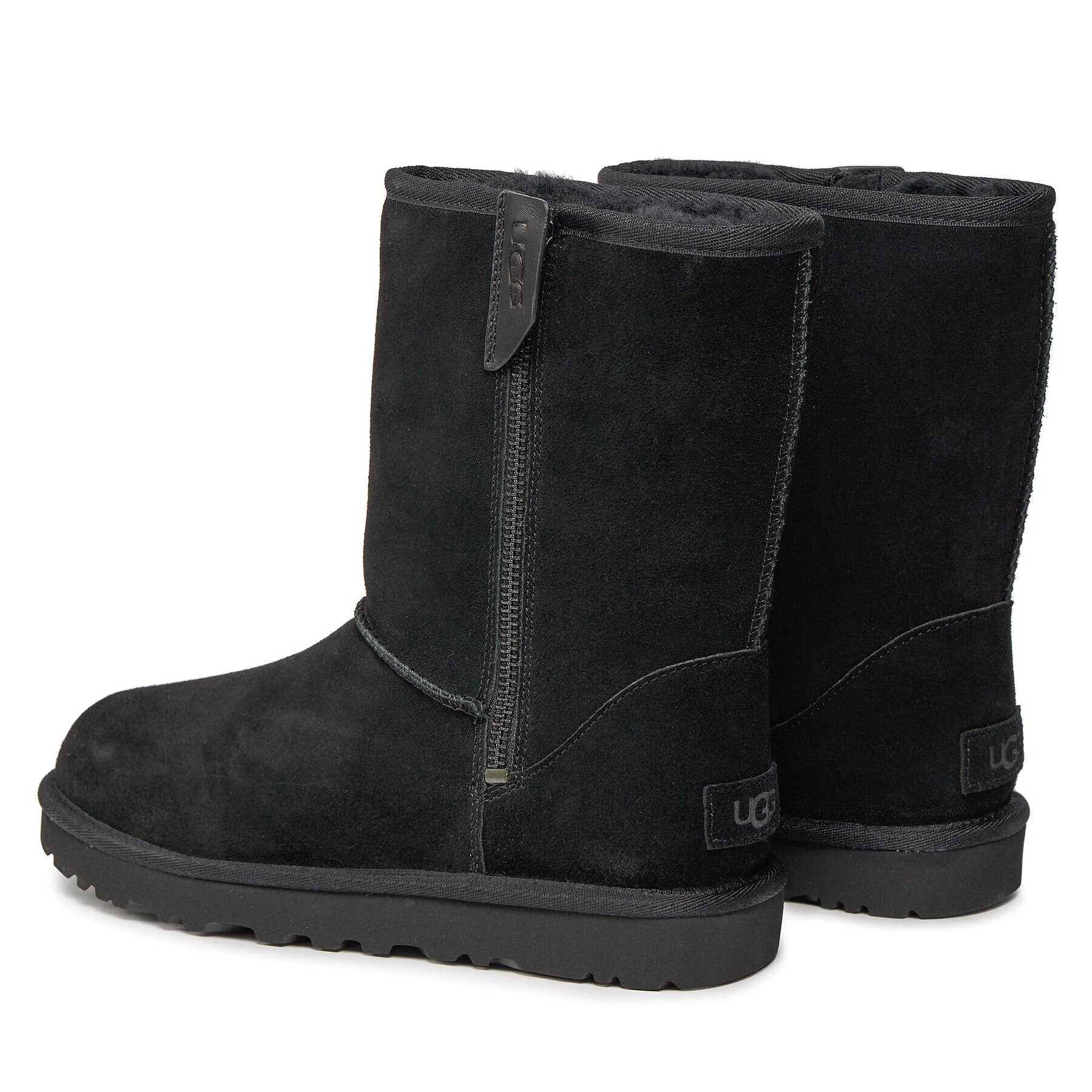 Ugg Cizme de zăpadă W Classic Short Bailey Zip 1144043 Negru - Pled.ro