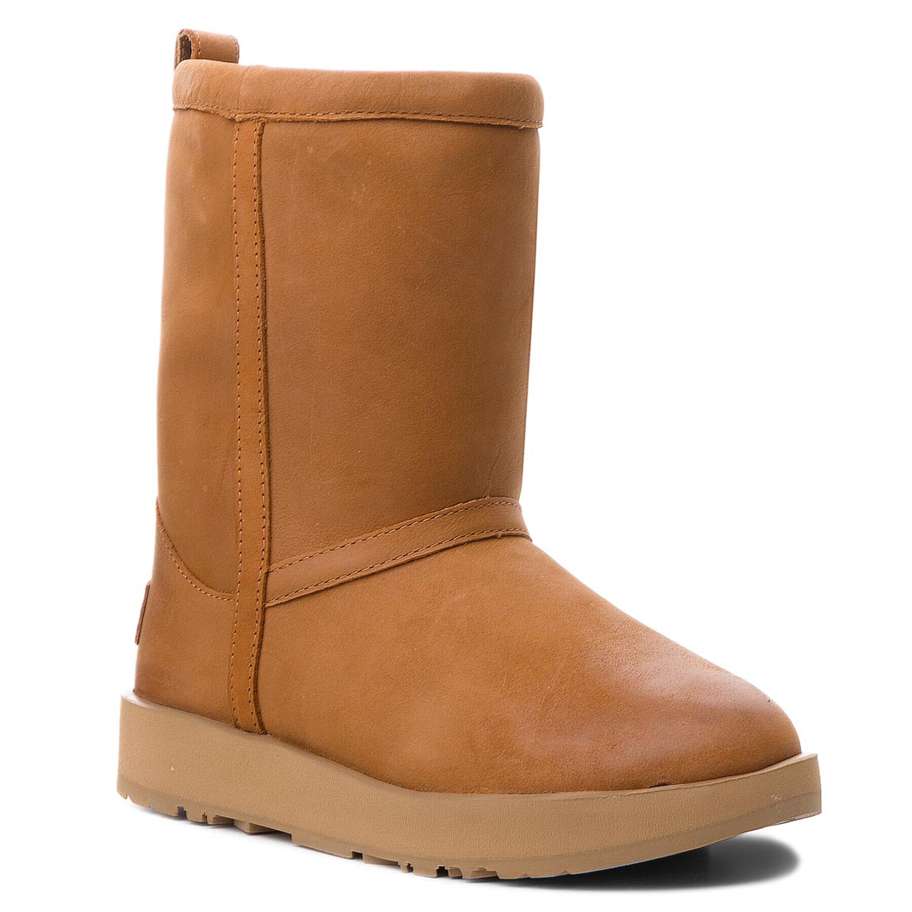 Ugg Pantofi W Classic Short L Waterproof 1017509 Maro - Pled.ro