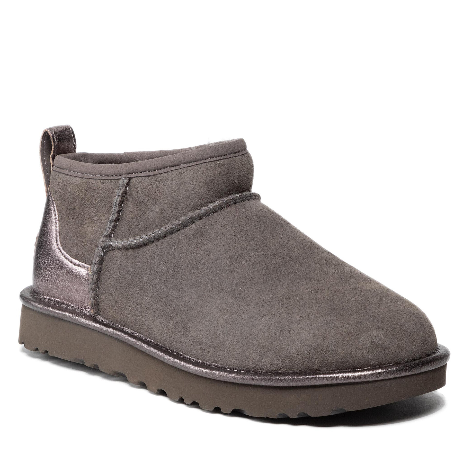 Ugg Pantofi W Classic Ultra Mini Shine 1123634 Gri - Pled.ro