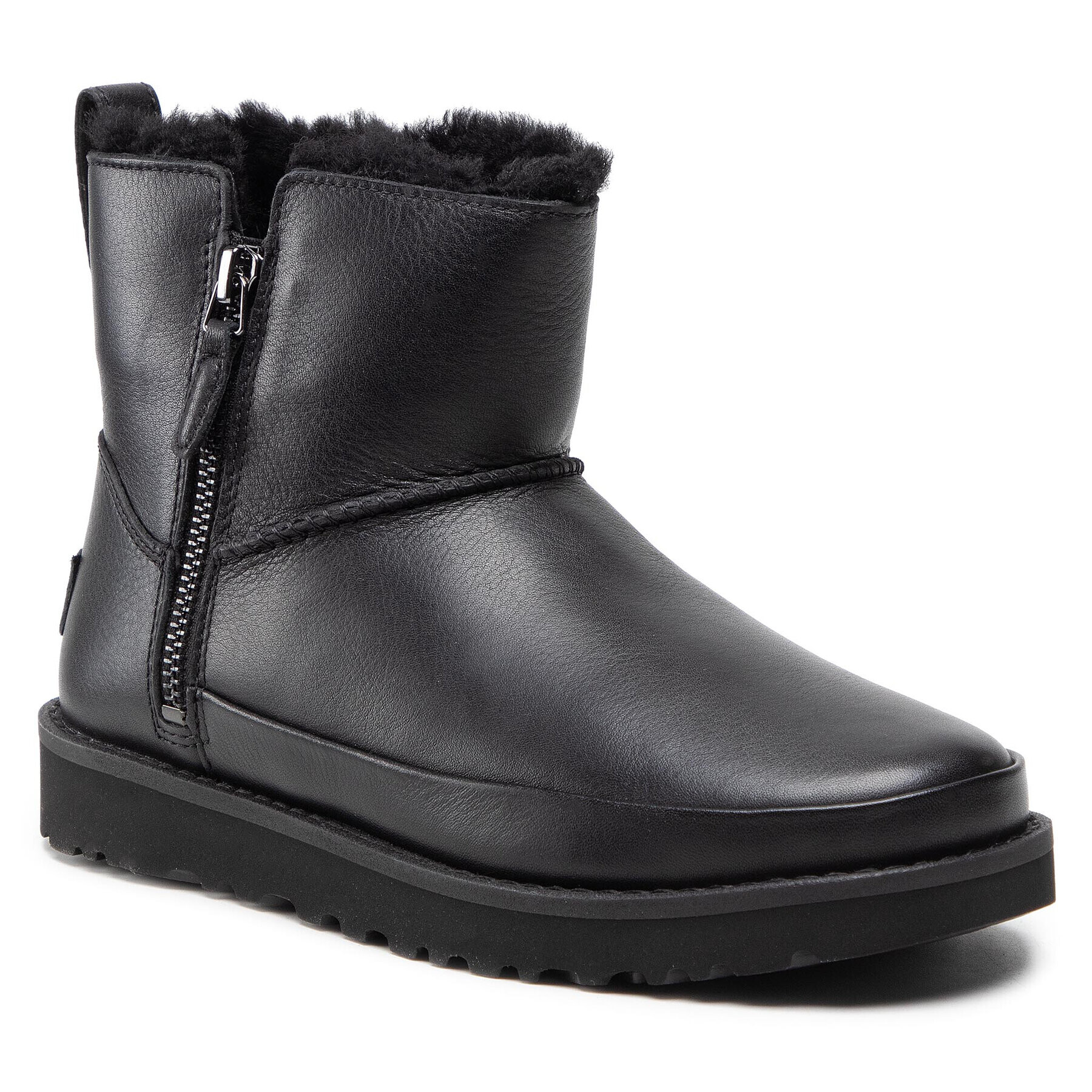 Ugg Pantofi W Classic Zip Mini 1116104 Negru - Pled.ro