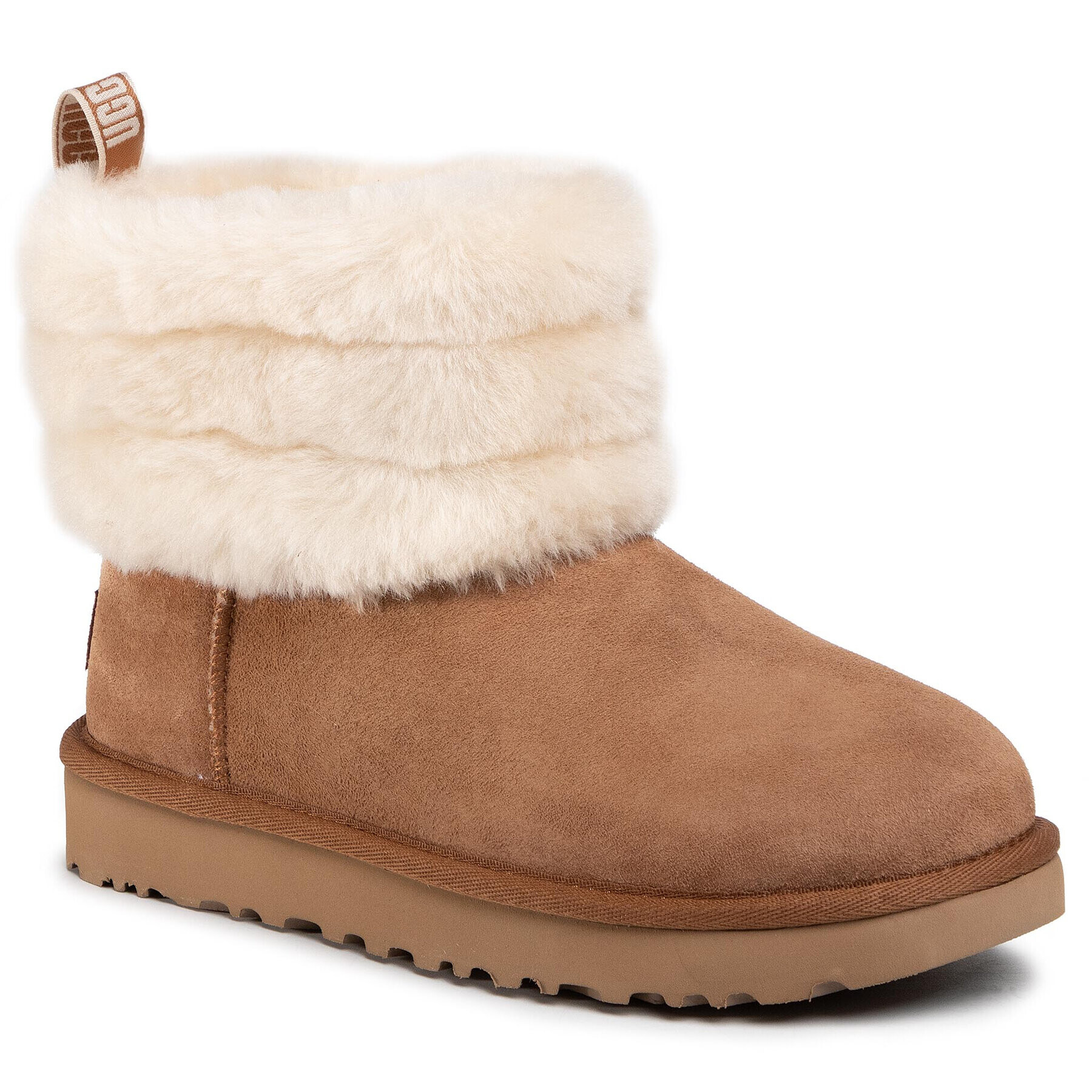 Ugg Pantofi W Fluff Mini Quilted 1098533 Maro - Pled.ro