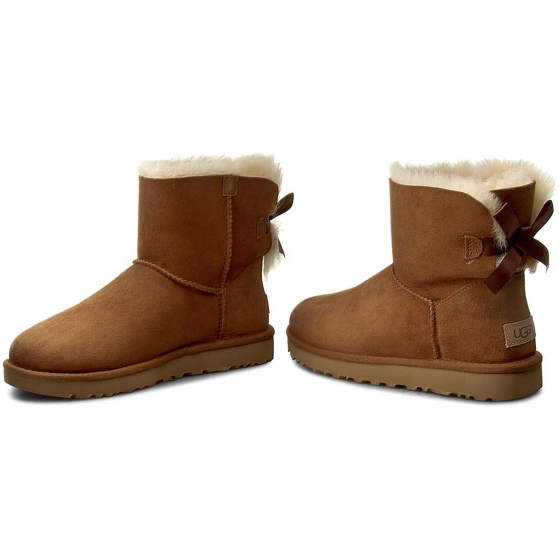 Ugg Cizme de zăpadă W Mini Bailey Bow II 1016501 Maro - Pled.ro