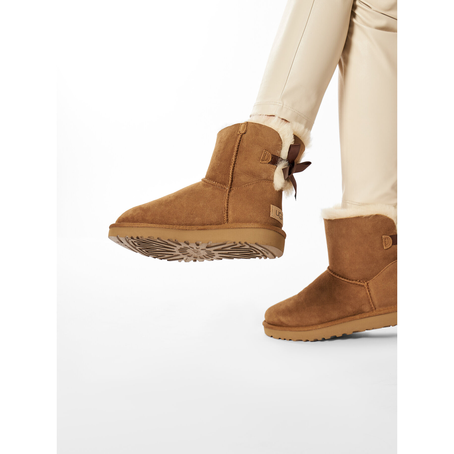 Ugg Cizme de zăpadă W Mini Bailey Bow II 1016501 Maro - Pled.ro