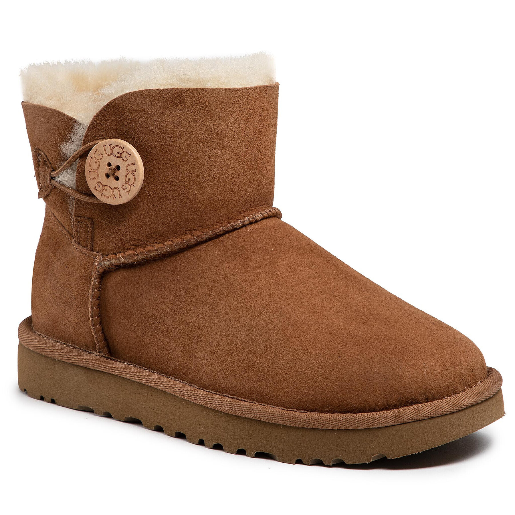 Ugg Cizme de zăpadă W Mini Bailey Button II 1016422 Maro - Pled.ro