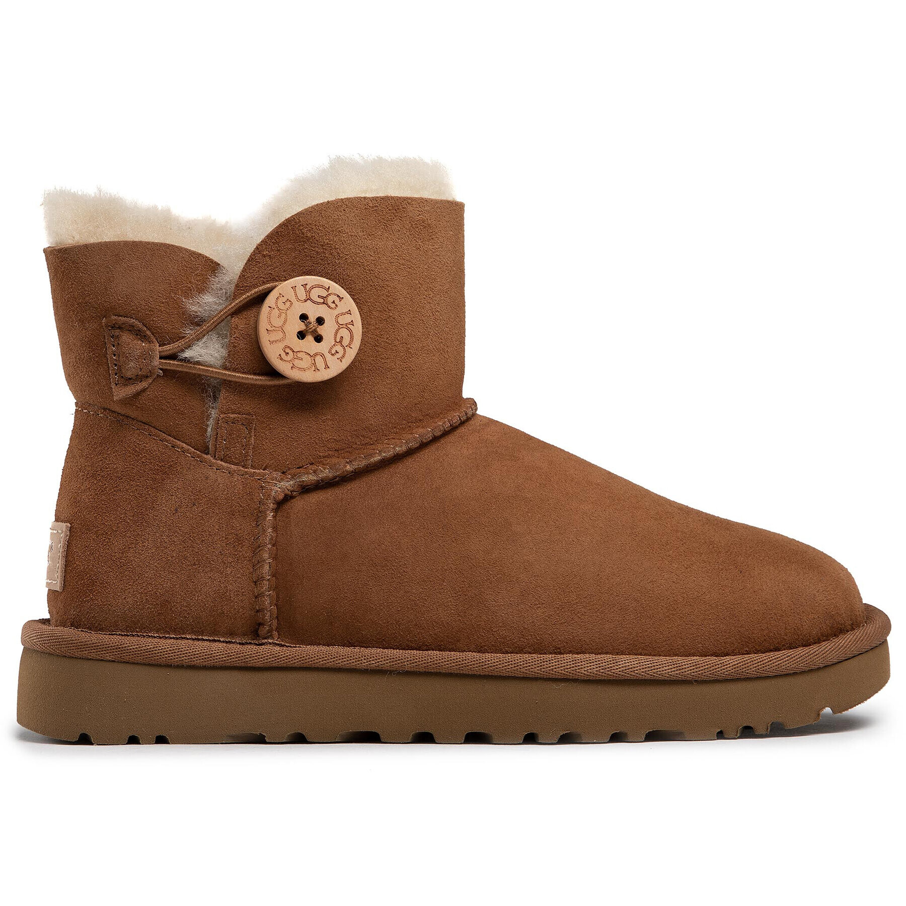 Ugg Cizme de zăpadă W Mini Bailey Button II 1016422 Maro - Pled.ro