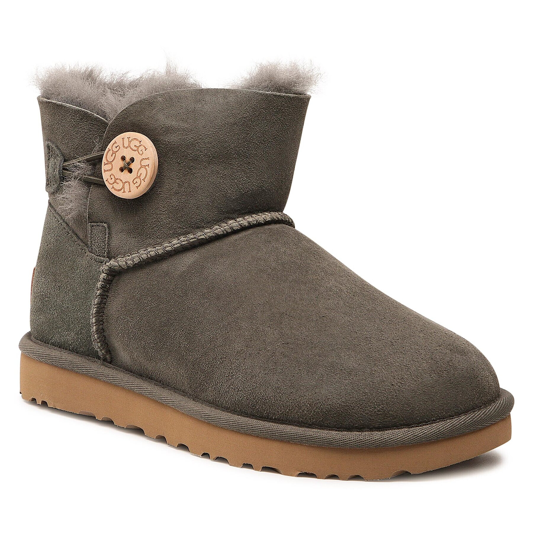 Ugg Pantofi W Mini Bailey Button II 1016422 Verde - Pled.ro