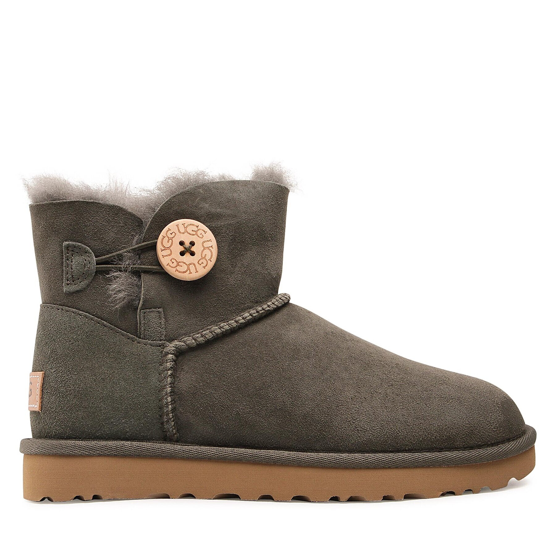 Ugg Pantofi W Mini Bailey Button II 1016422 Verde - Pled.ro