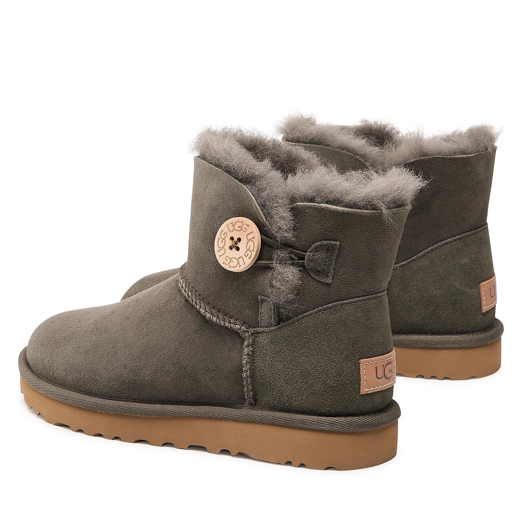 Ugg Pantofi W Mini Bailey Button II 1016422 Verde - Pled.ro